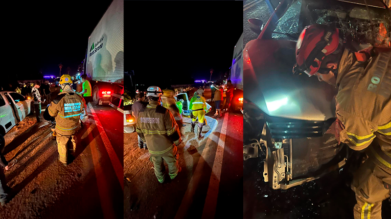 Colisão frontal na MGC-452 em Uberlândia deixa idoso em estado grave