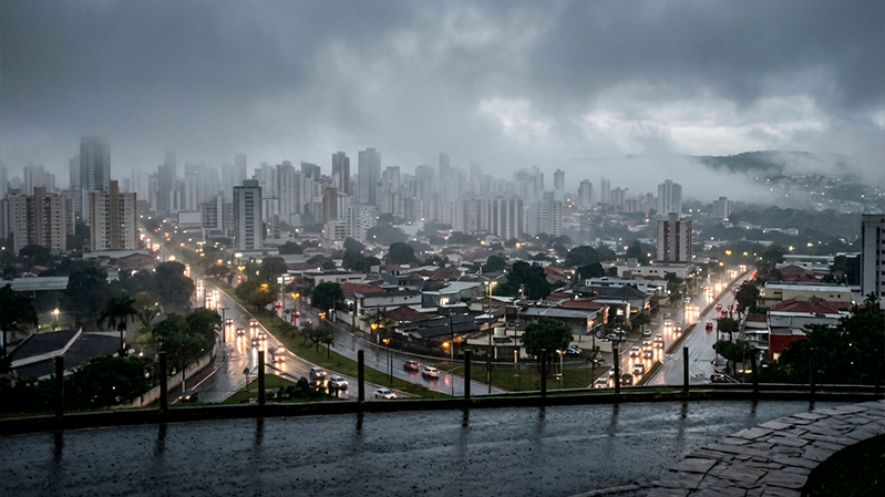 Uberlândia tem previsão de chuva, neblina e queda nas temperaturas