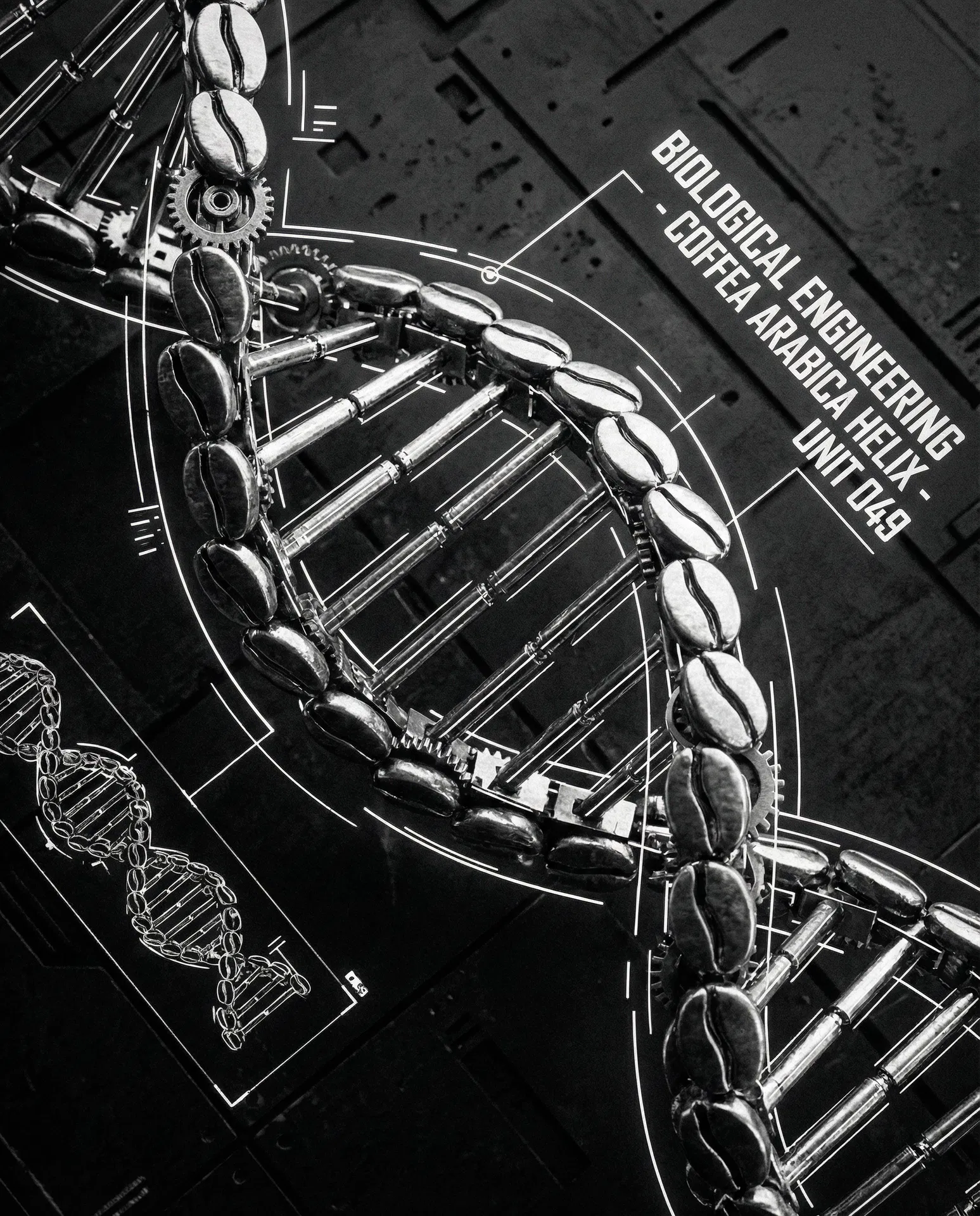 Biogenetic Coffee DNA Structure