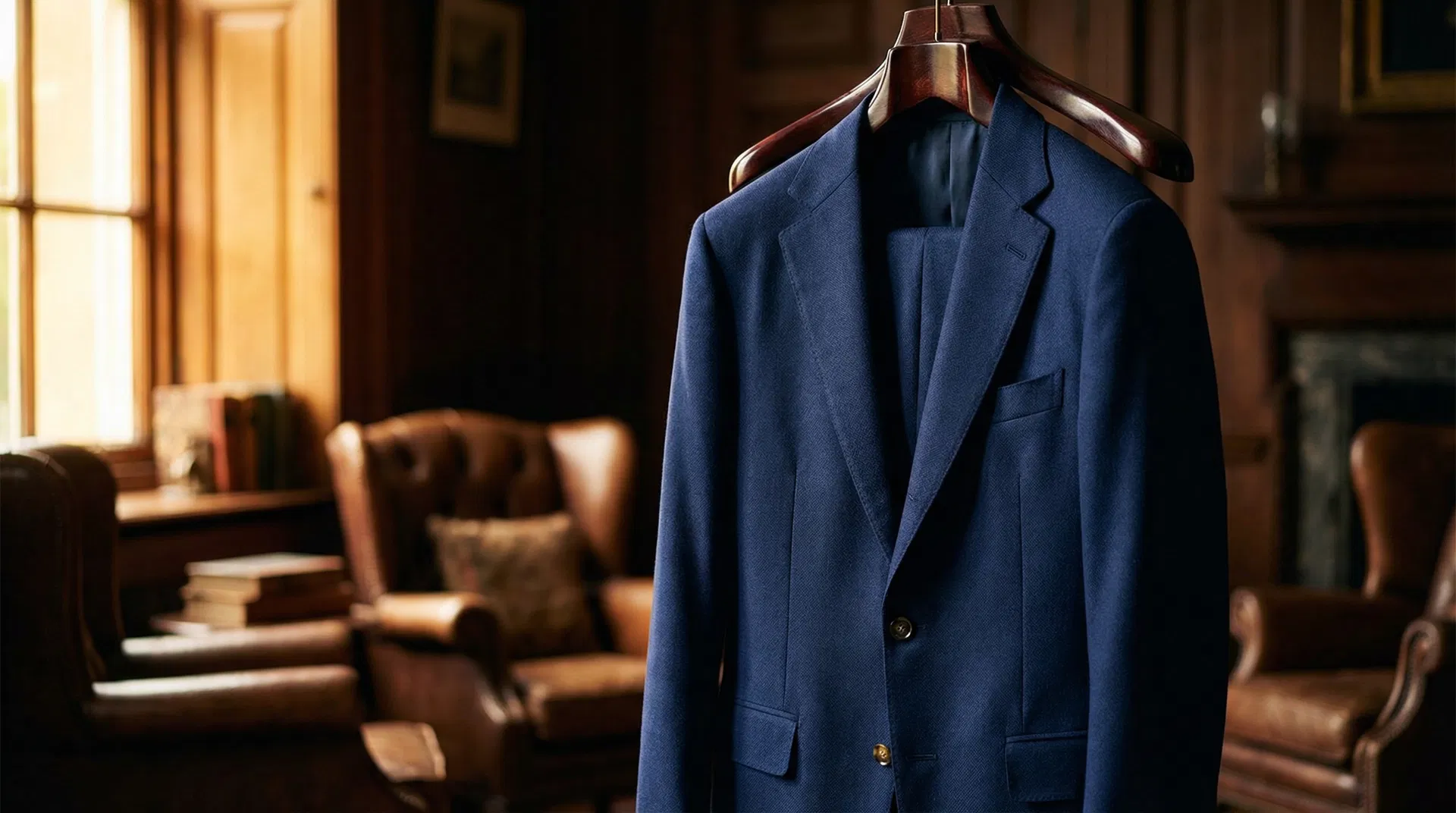 Terno premium azul marinho