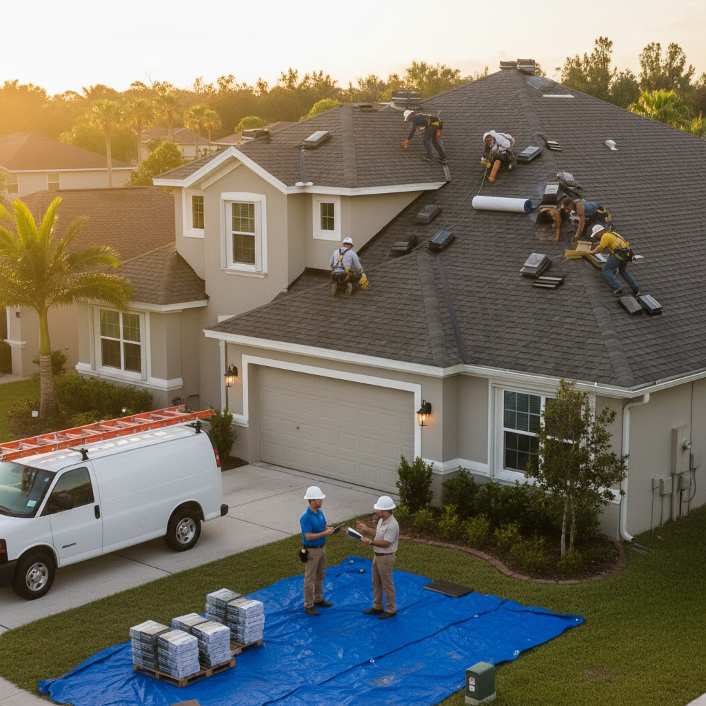 Roof Financing scene illustrating Which Roofing Companies Offer Financing? A Tampa Homeowner's Guide