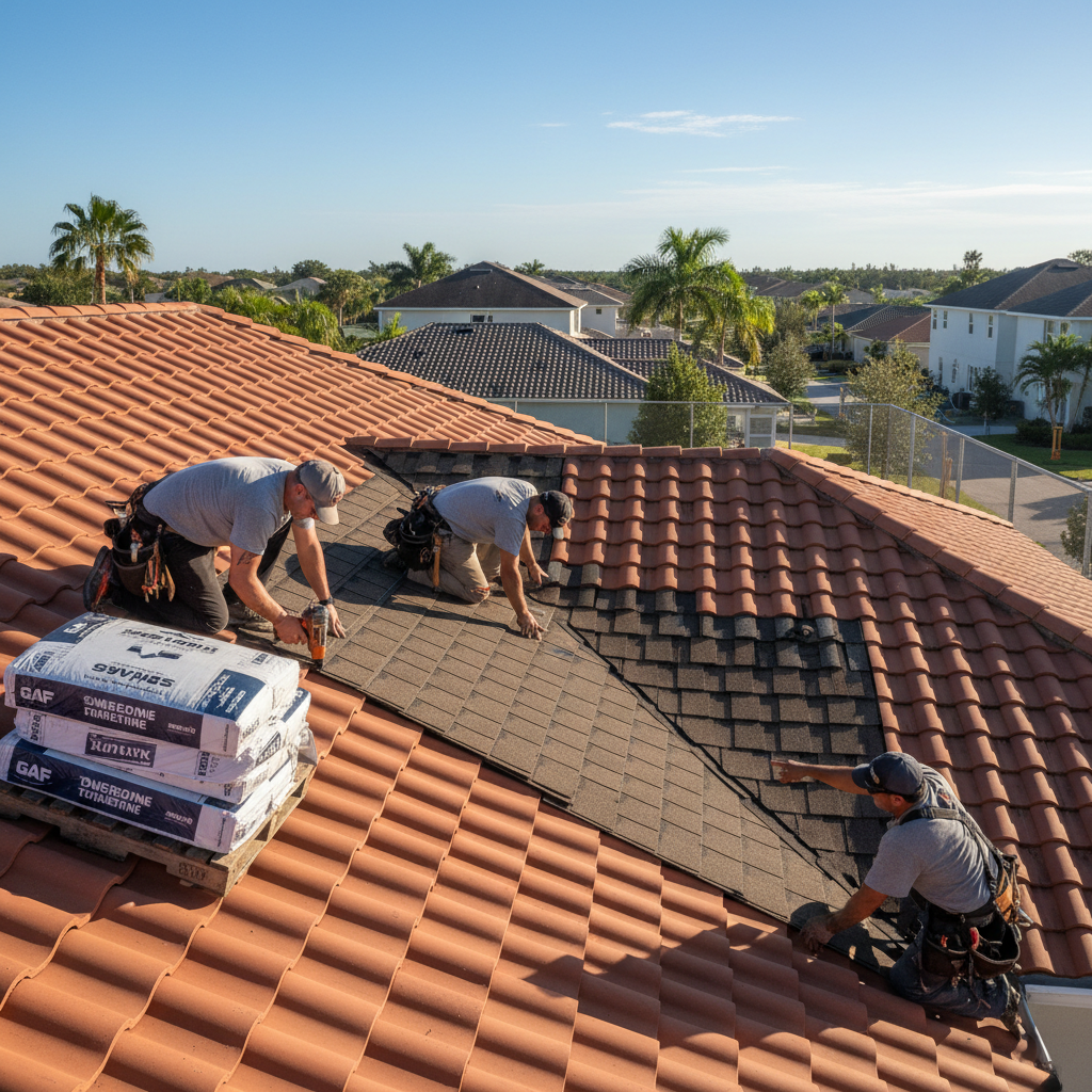 Roofer Comparisons scene illustrating Hytz Roofing vs. Collis Roofing: What's the Difference?