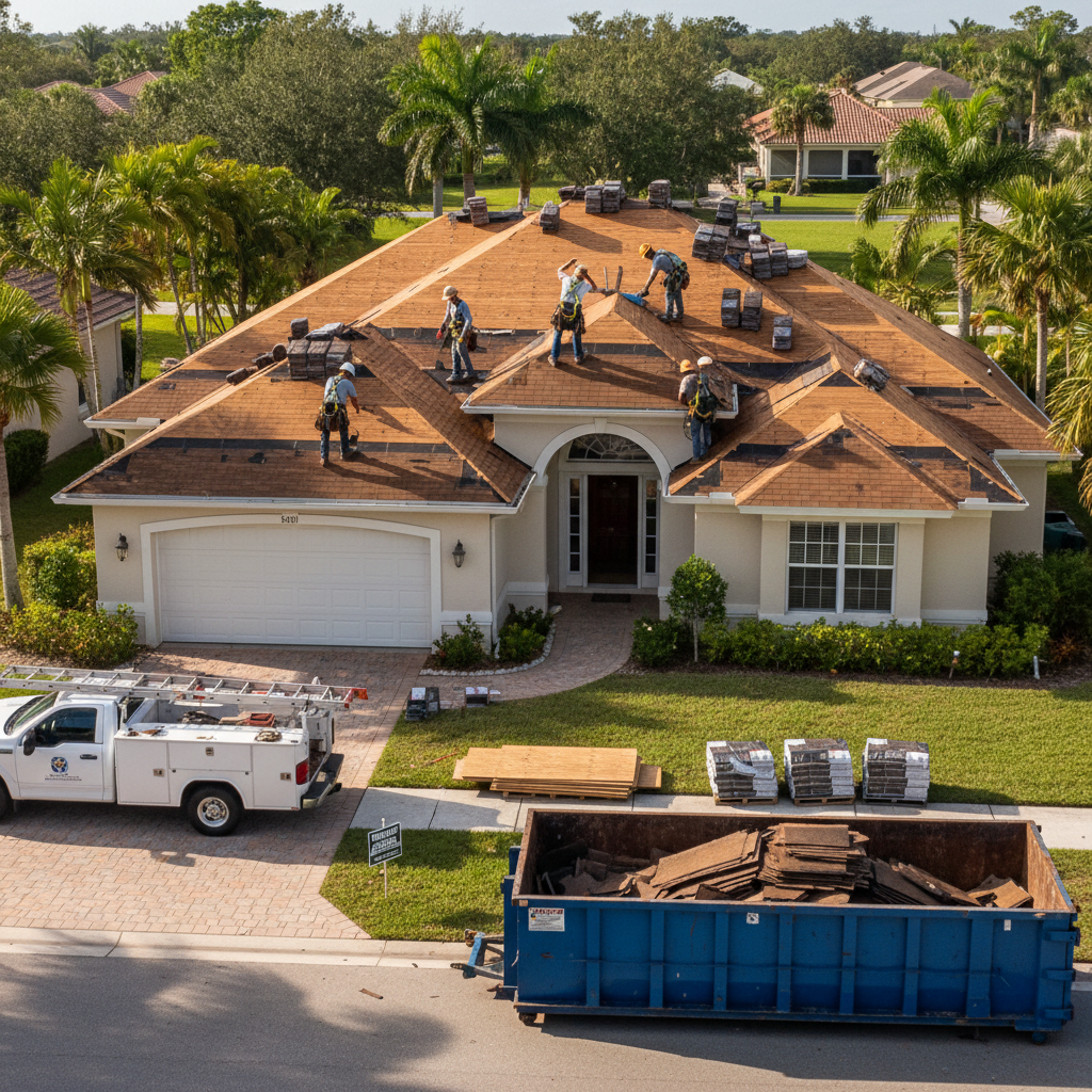 Roof Replacement scene illustrating Why Is a Roofing Estimate So Expensive? Where Your Money Goes