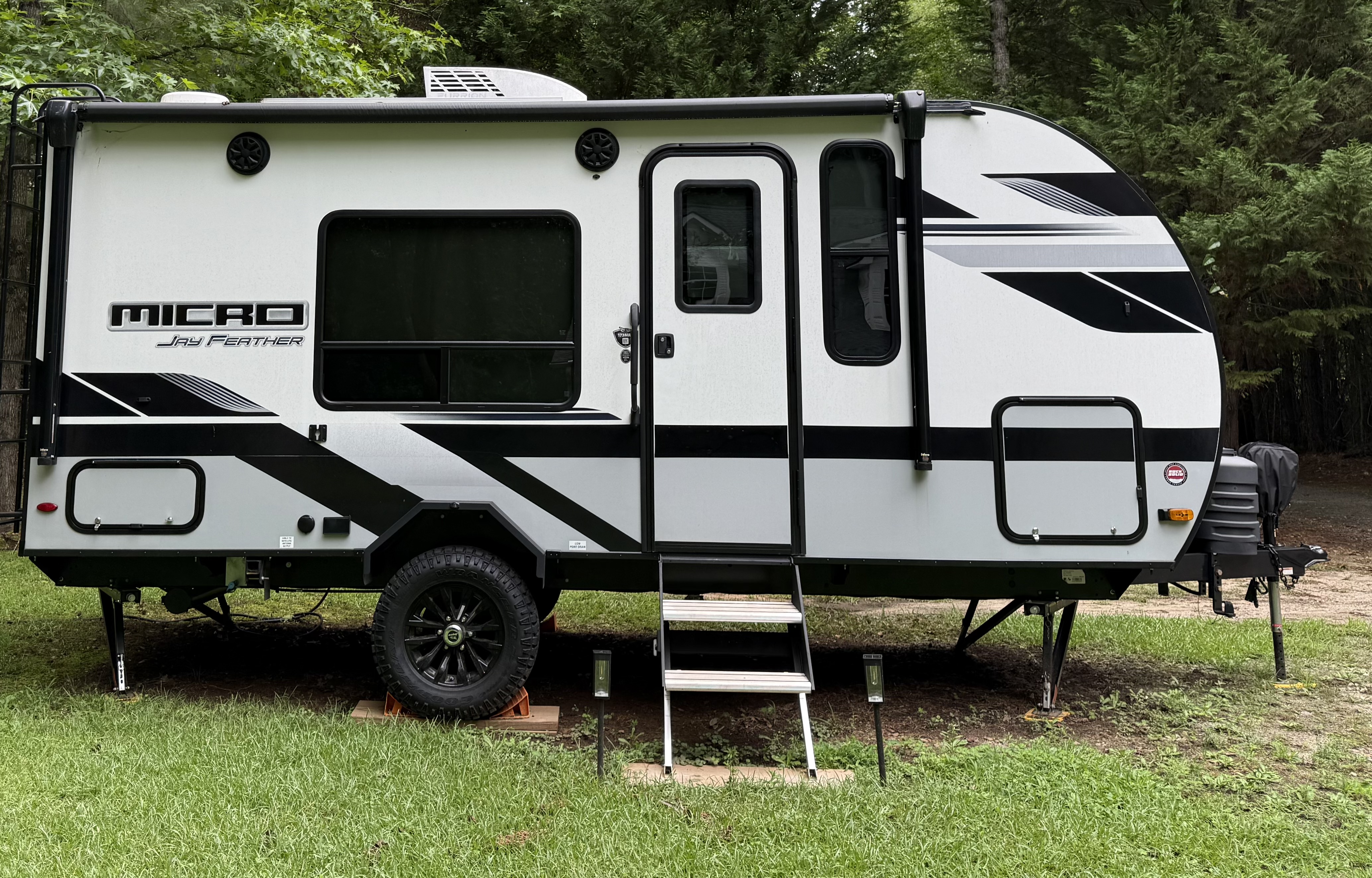 2024 Jayco Micro Jay Feather exterior with awning