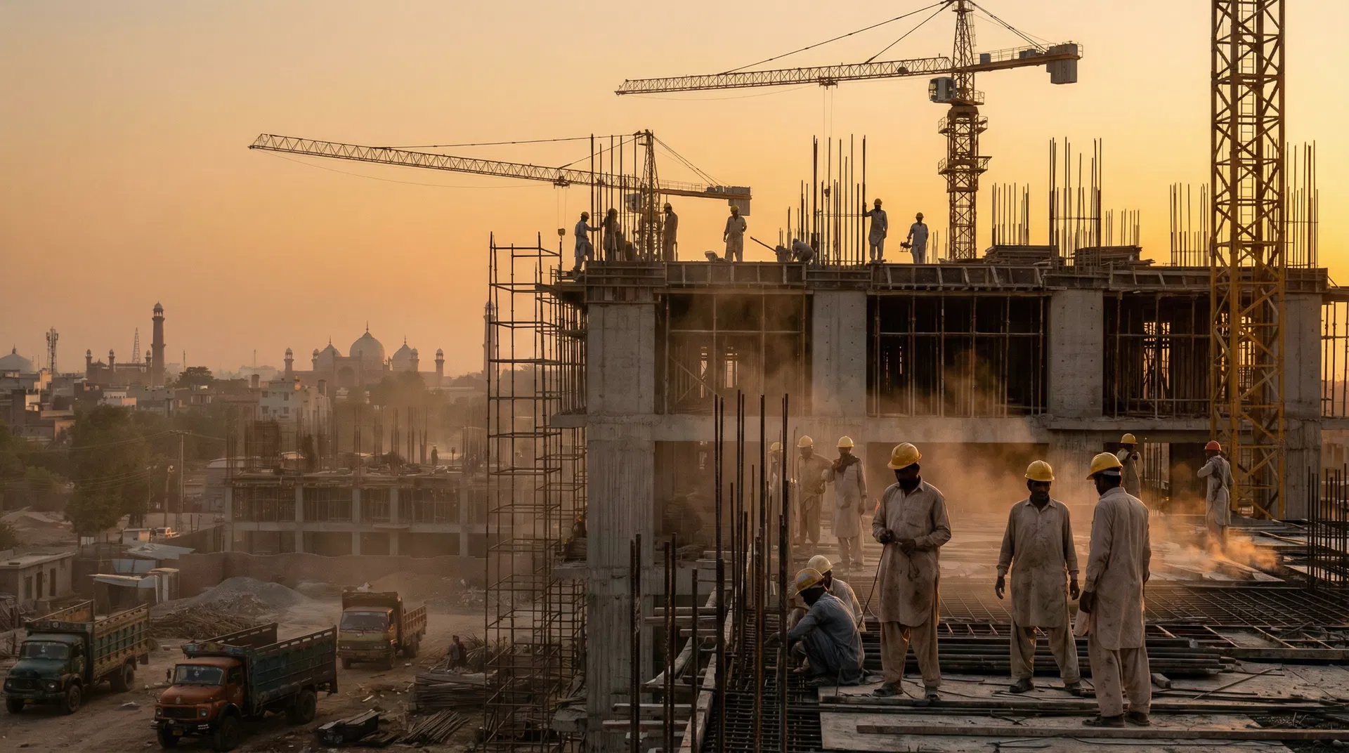 Lahore construction site