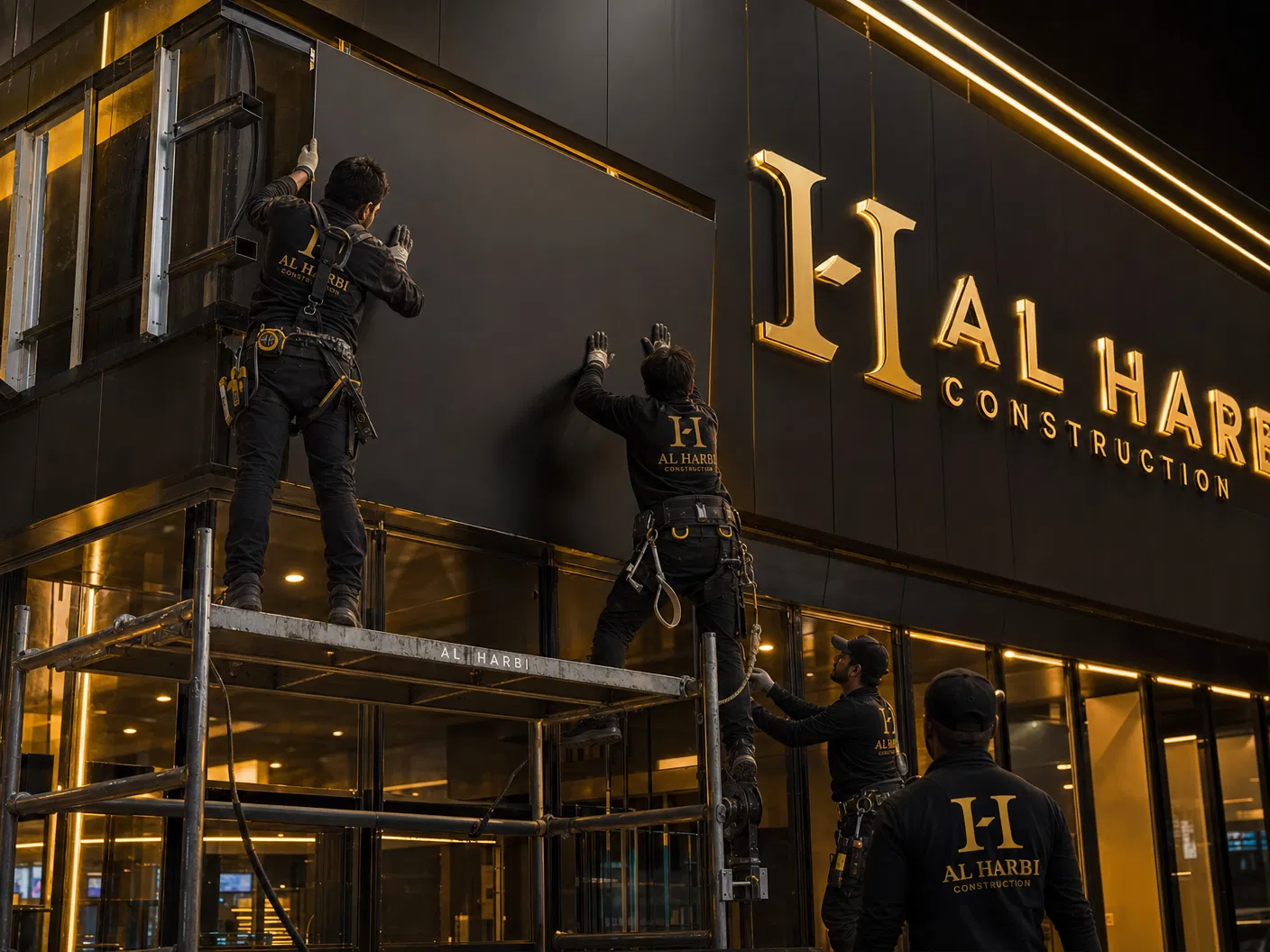 Equipe Venom Fachadas em ação