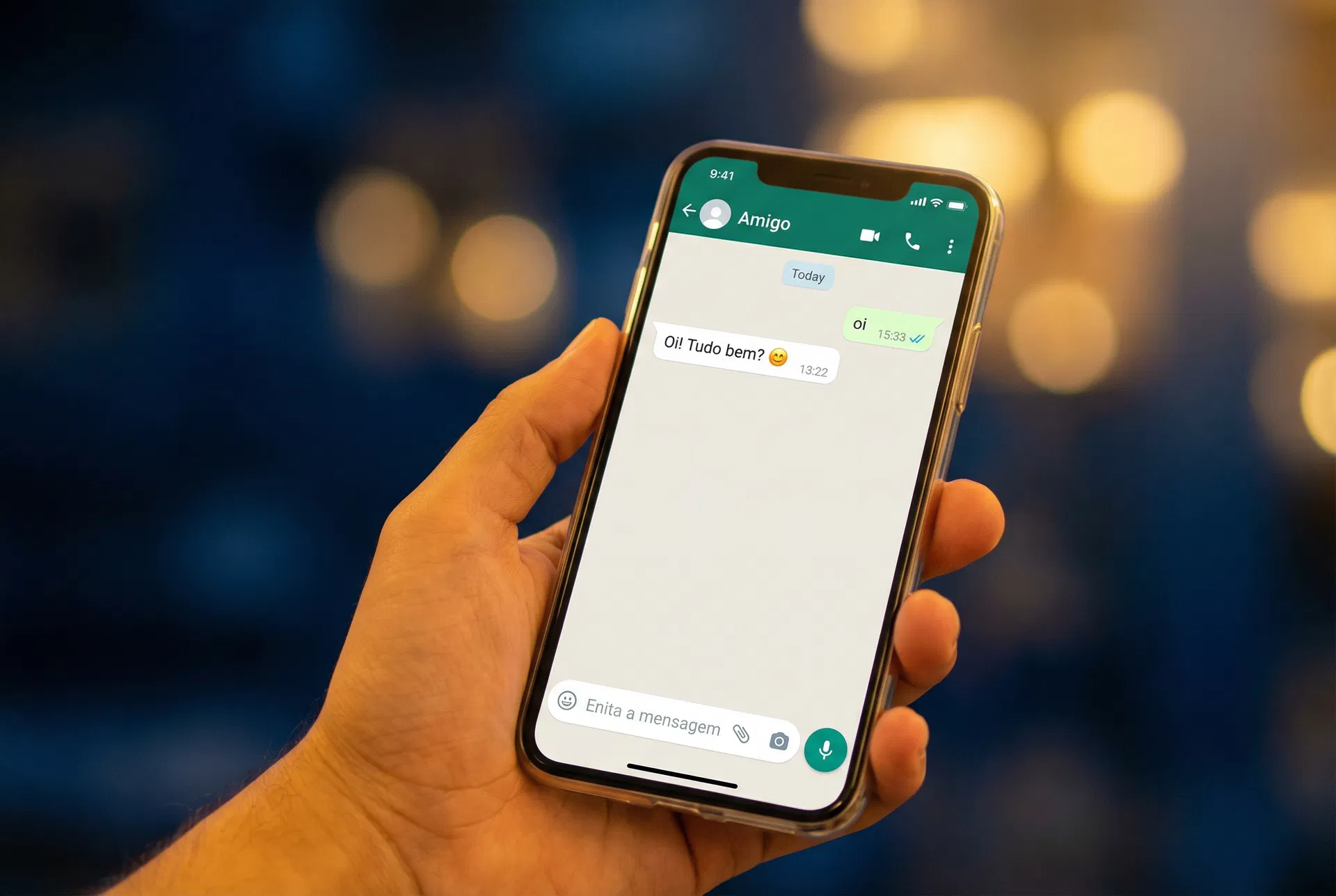 Começando com Andrea no WhatsApp