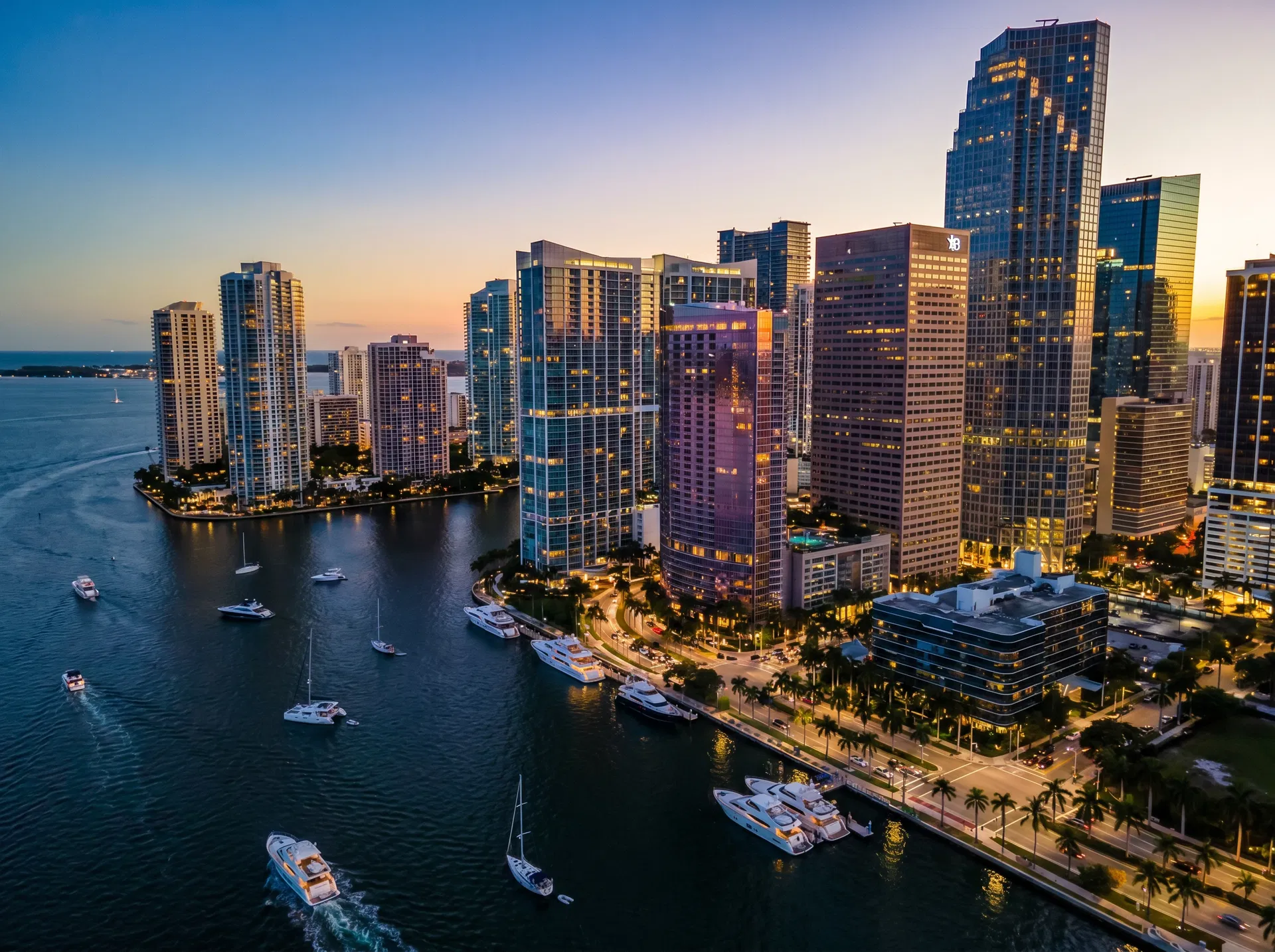 Vista aérea de Brickell, Miami