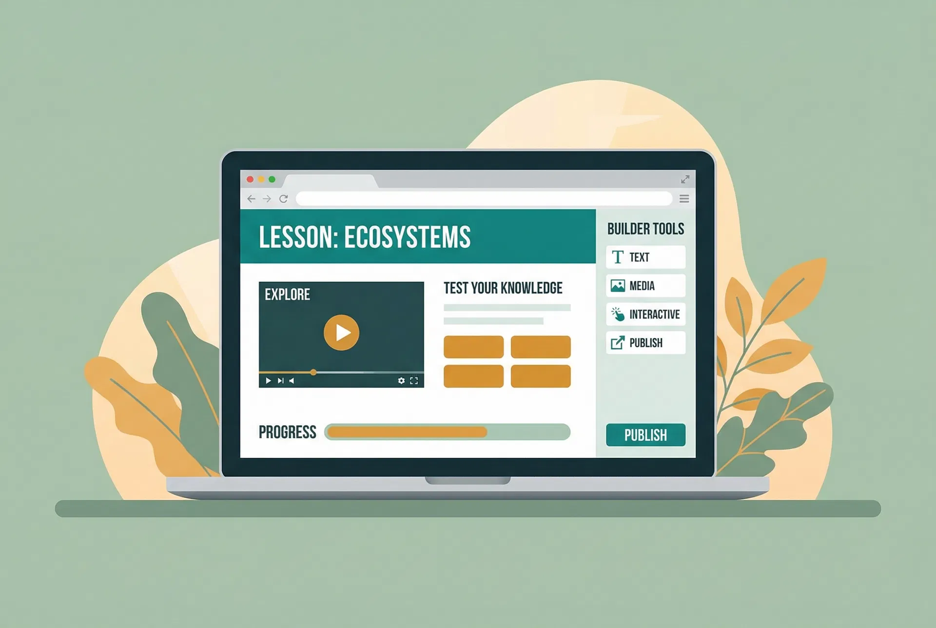 Digital lesson website built with Manus