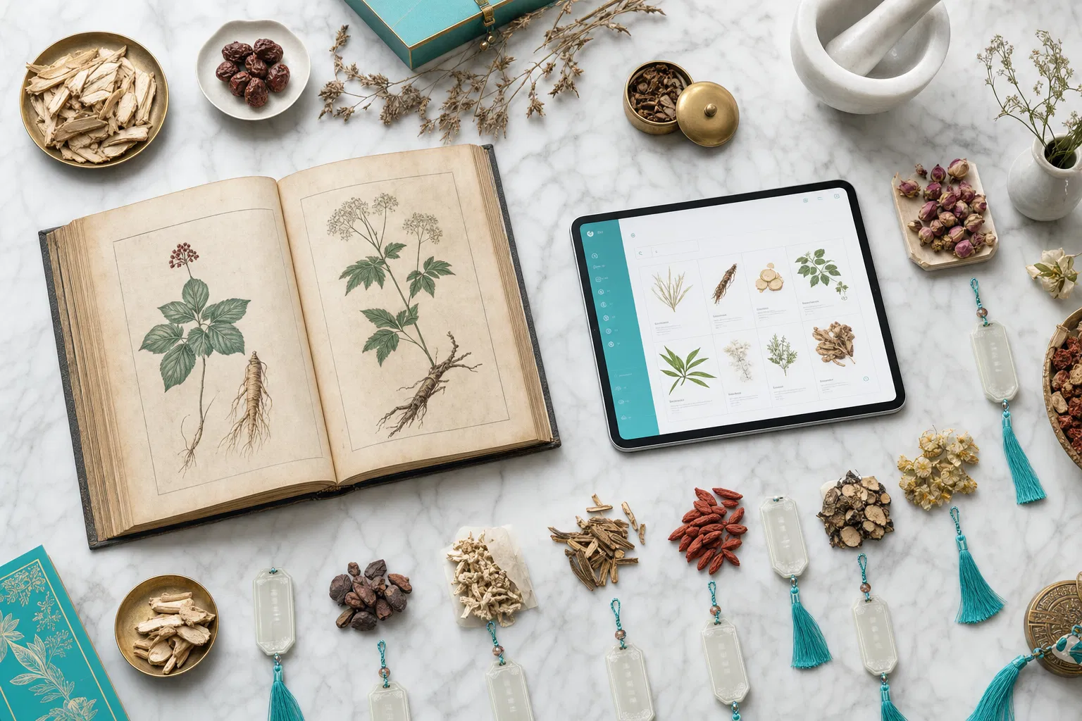 TCM herbal compendium and tablet