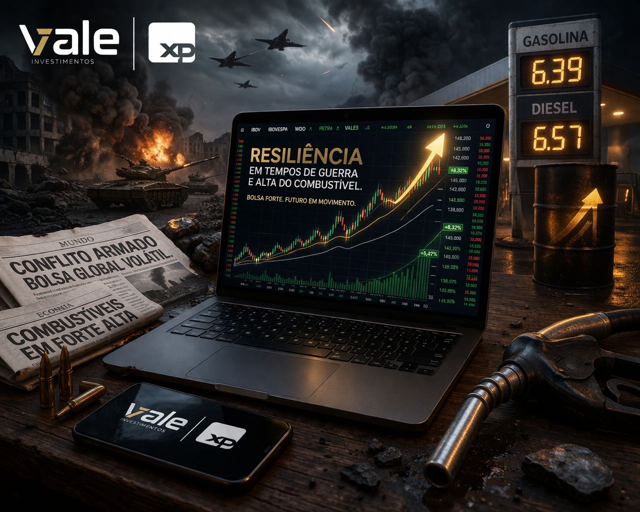 Ibovespa avança e demonstra grande resiliência em meio à volatilidade global