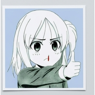 White Hair Thumbs Up