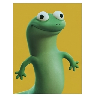 Lizard Standing Yellow