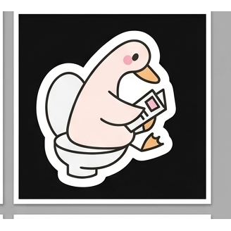 Duck on Toilet