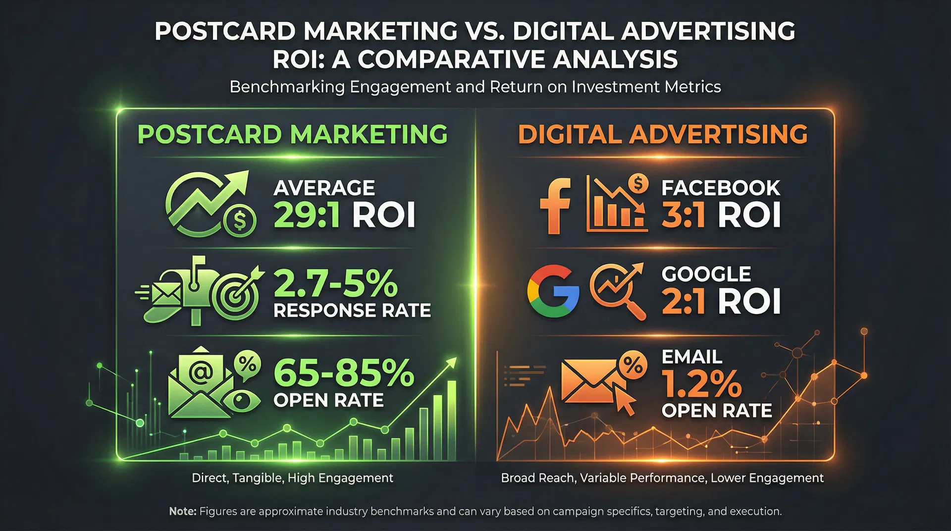 Postcard Marketing vs Digital Advertising ROI
