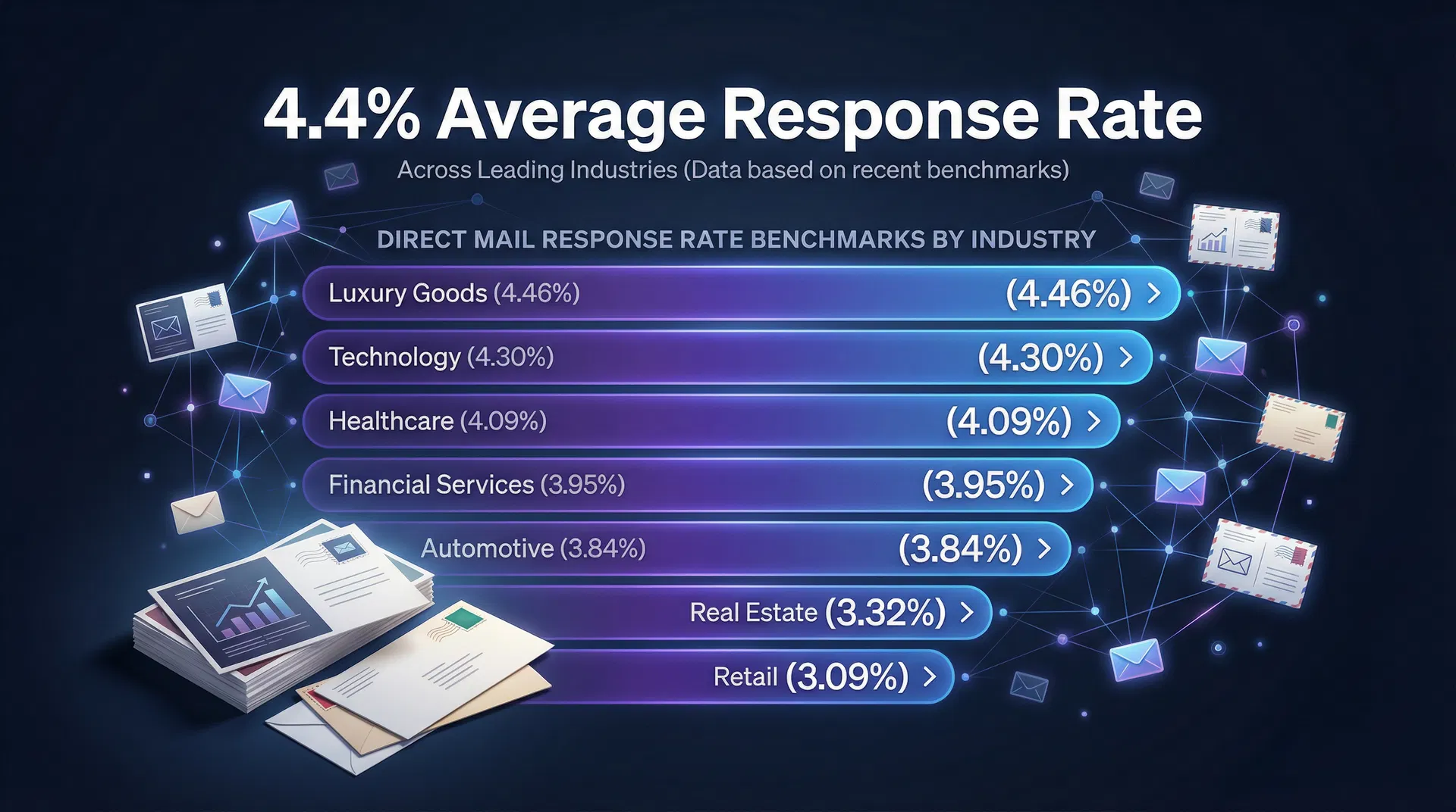 Direct Mail Response Rates by Industry: 2026 Benchmarks - Comprehensive guide with data, examples, and ROI calculations