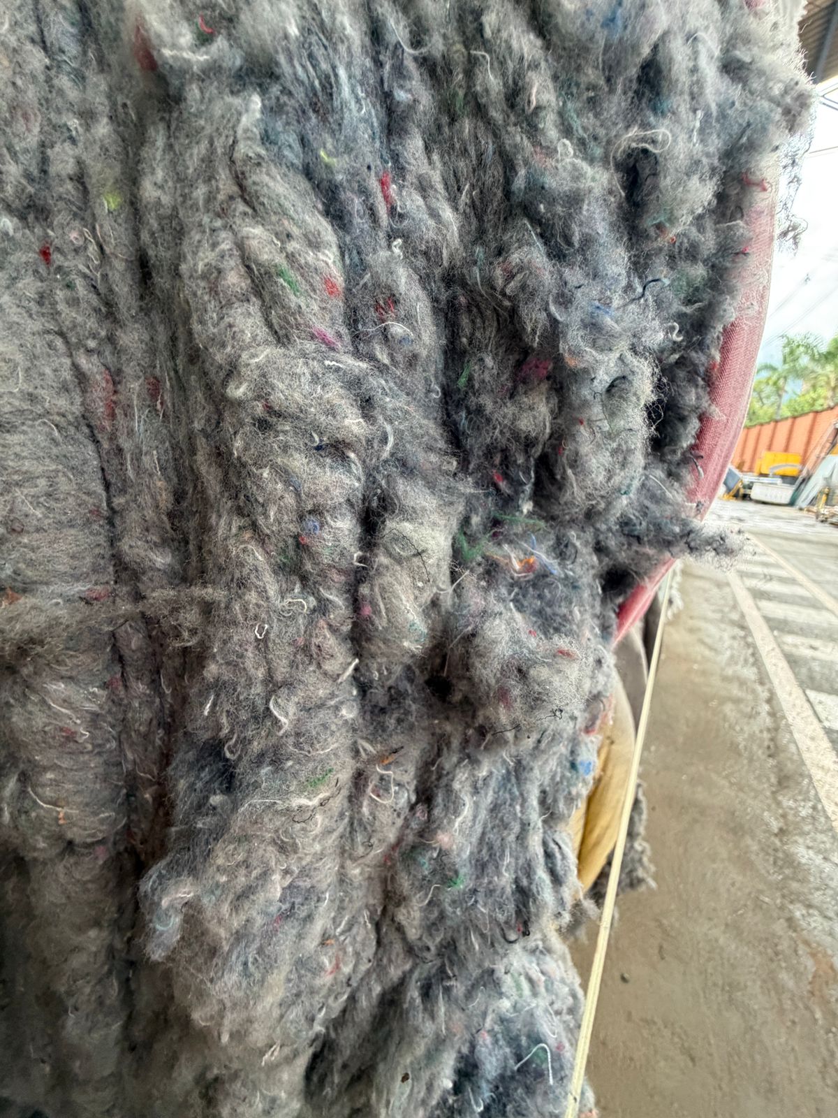 Fibra algodón recuperada multicolor