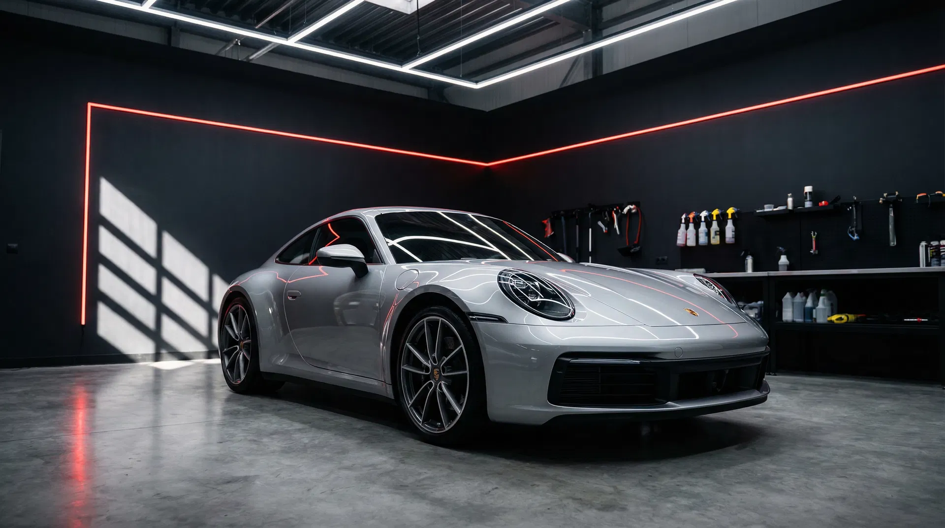 Detallado profesional de auto de lujo en Playa del Carmen