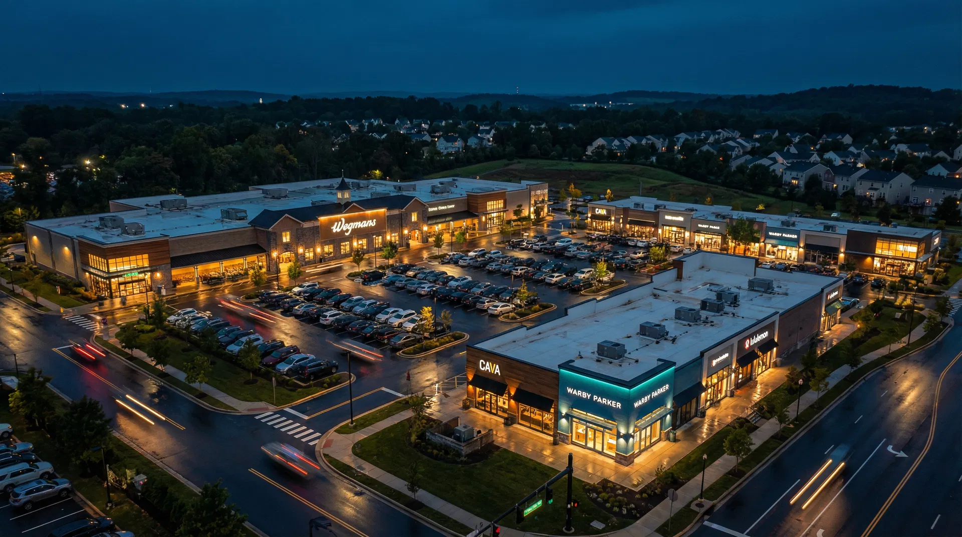 Commercial real estate aerial