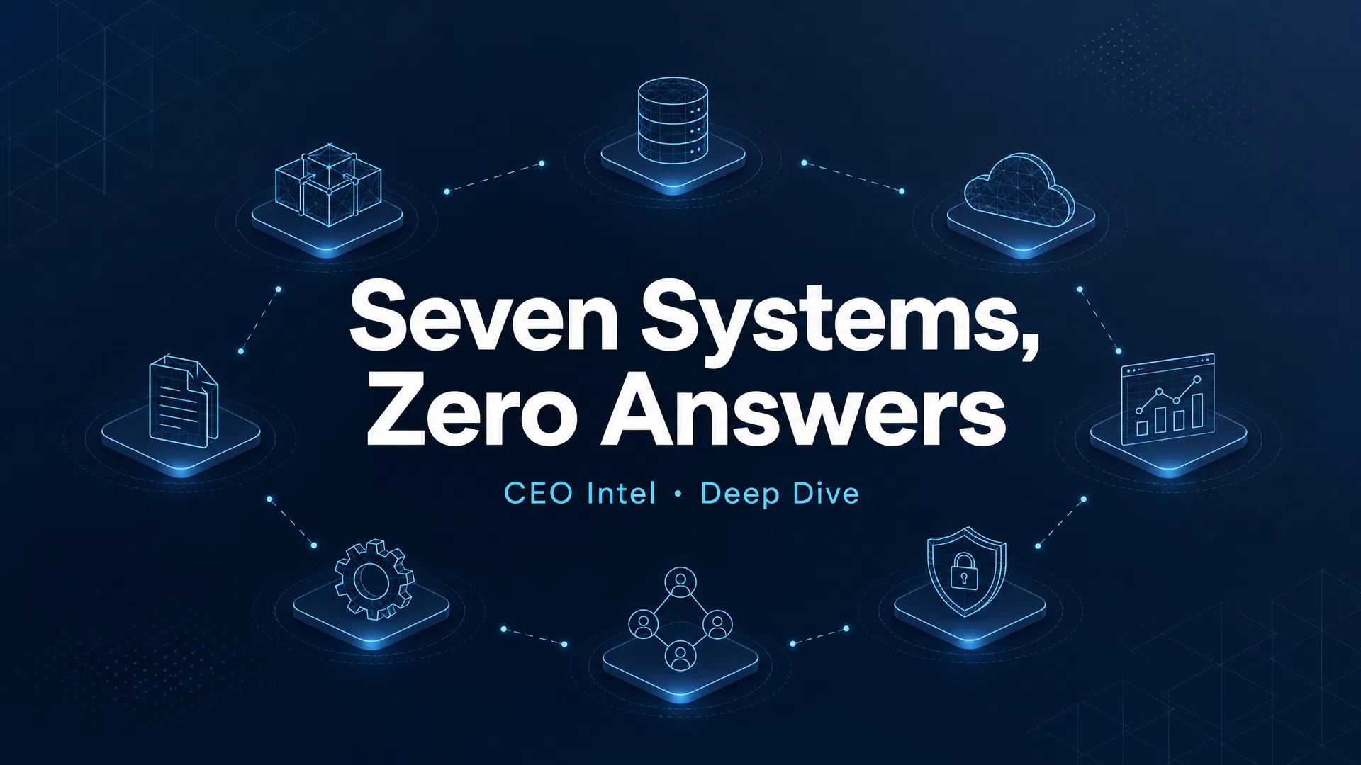 Seven Systems, Zero Answers: The Manufacturing Data Trap