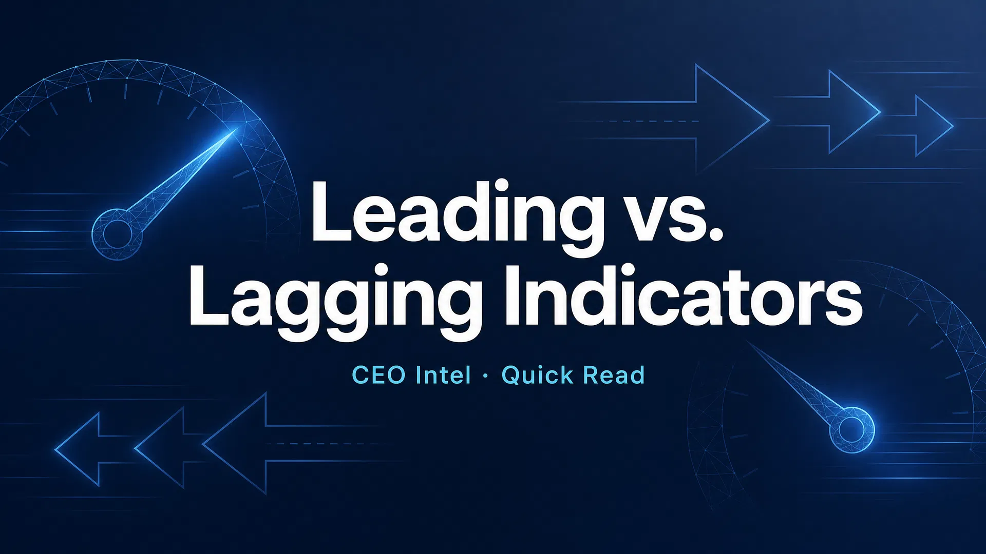 What Are Leading vs. Lagging Indicators in Manufacturing?