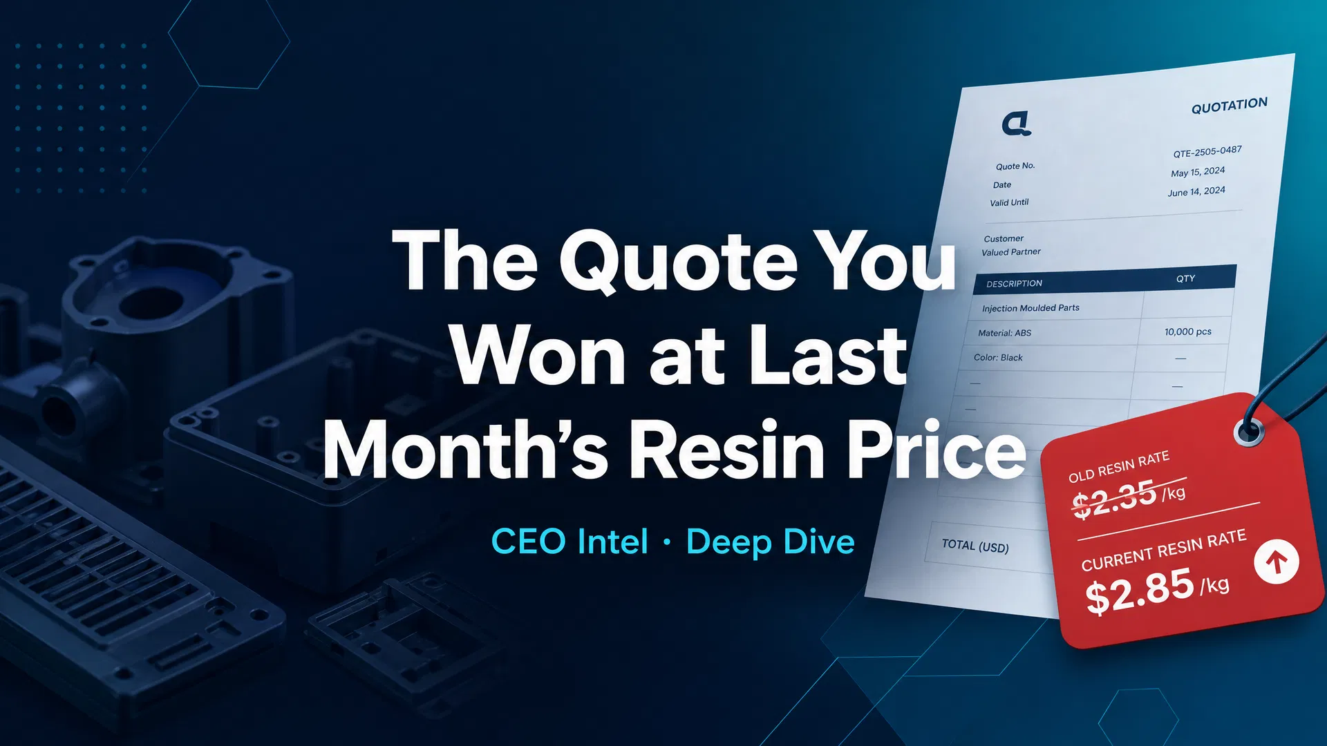 The Quote You Won at Last Month’s Resin Price