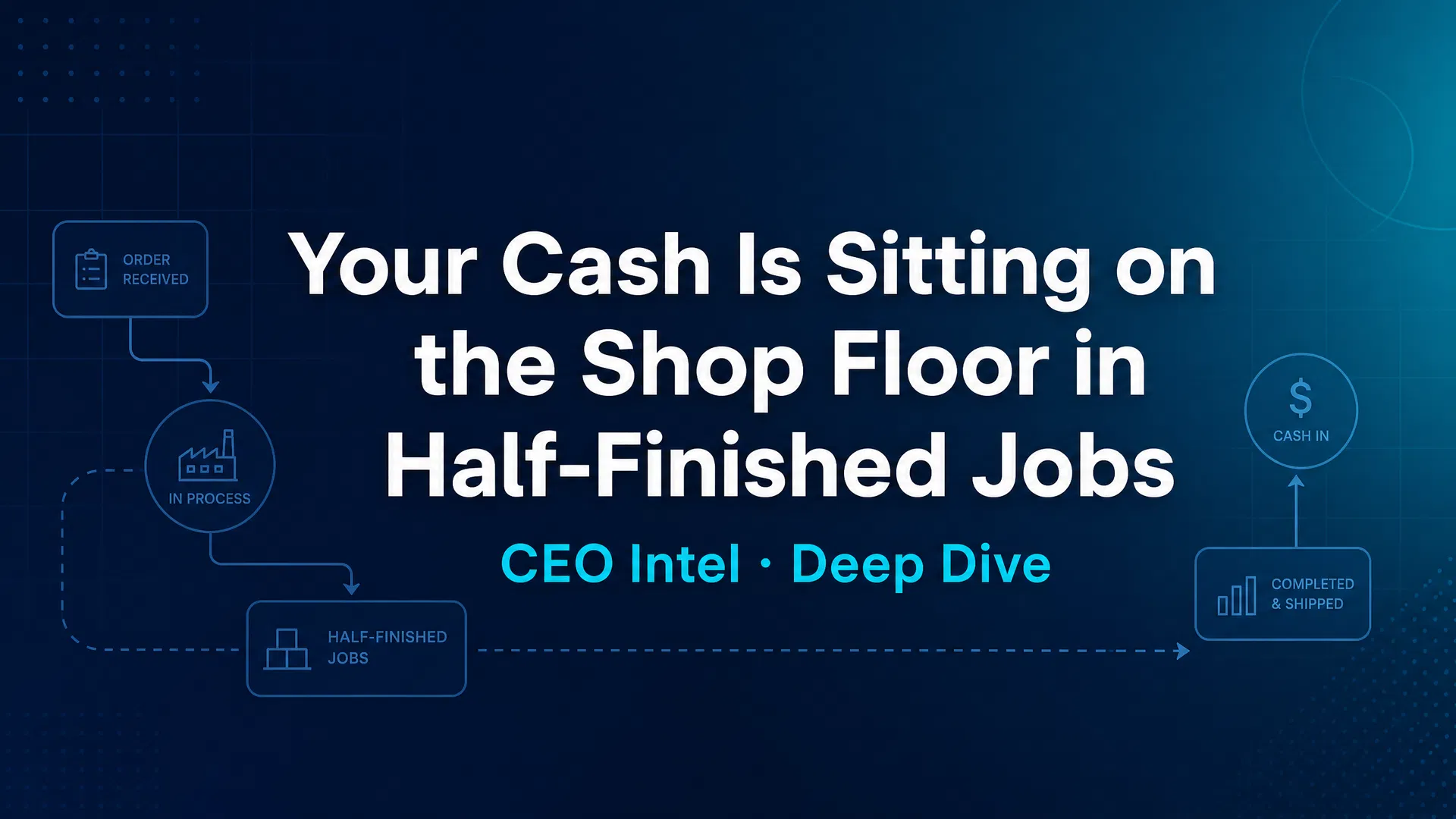 Your Cash Is Sitting on the Shop Floor in Half-Finished Jobs