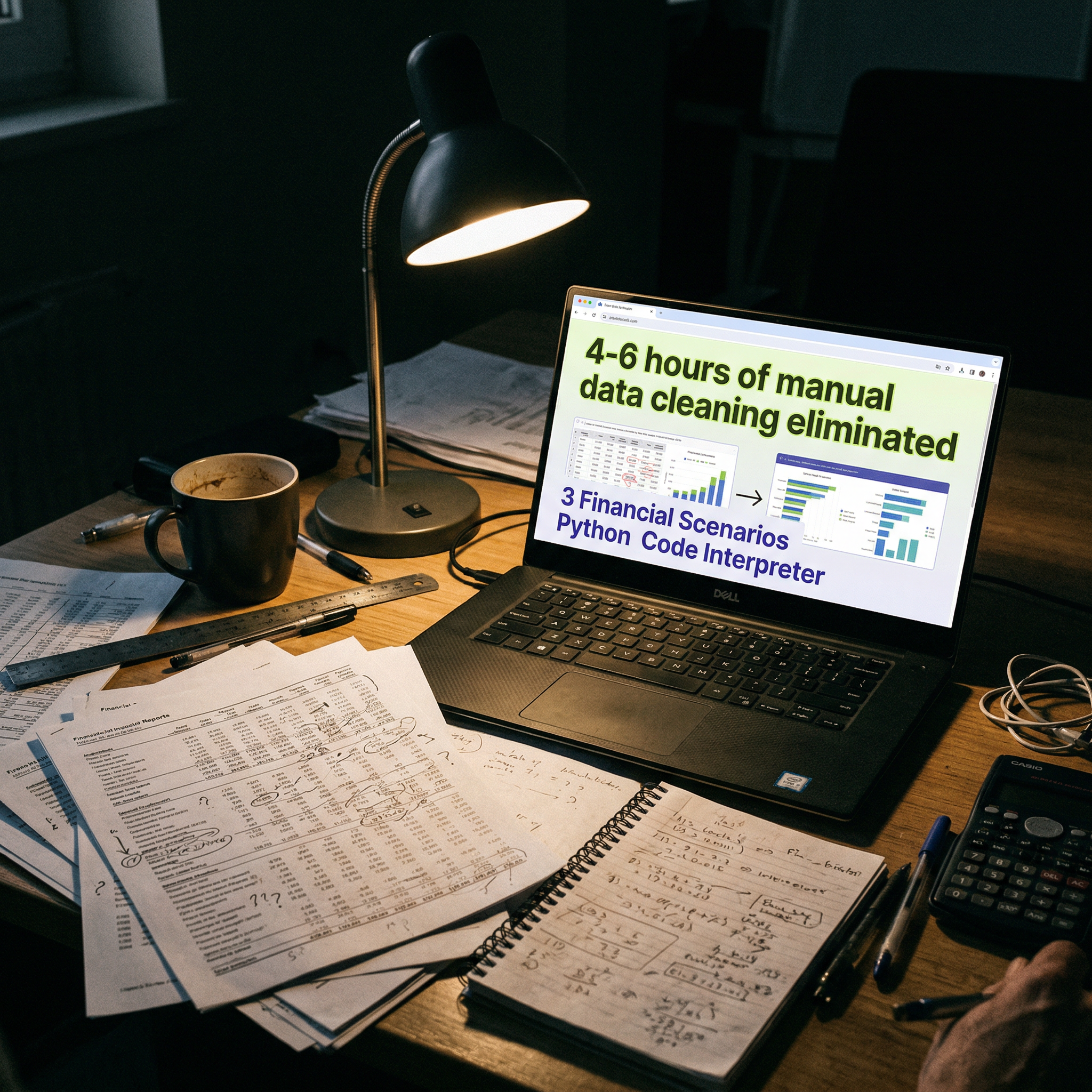 Messy Spreadsheets to 3 Financial Scenarios Without Data Cleaning