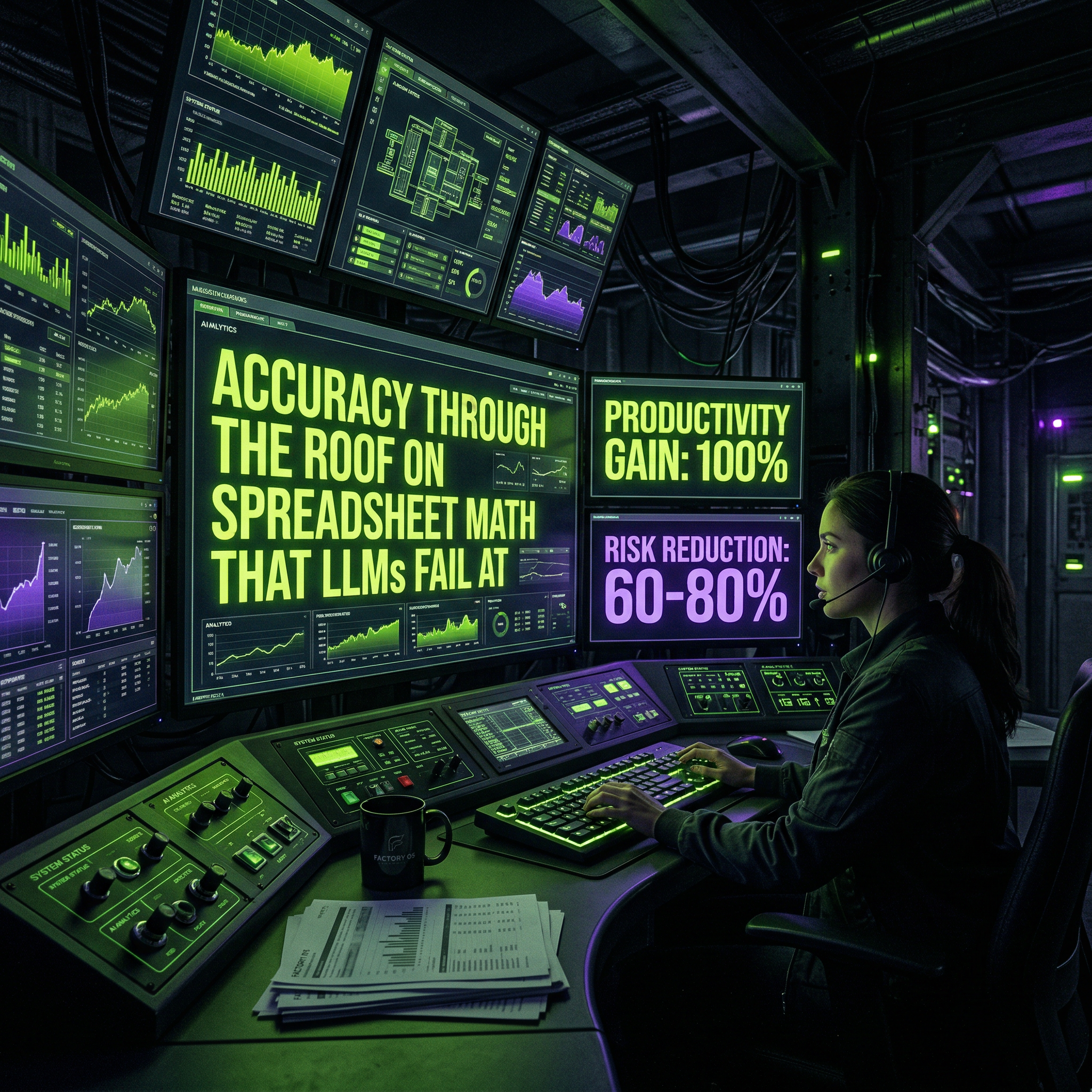 Accuracy Through the Roof on Spreadsheet Math That LLMs Fail At