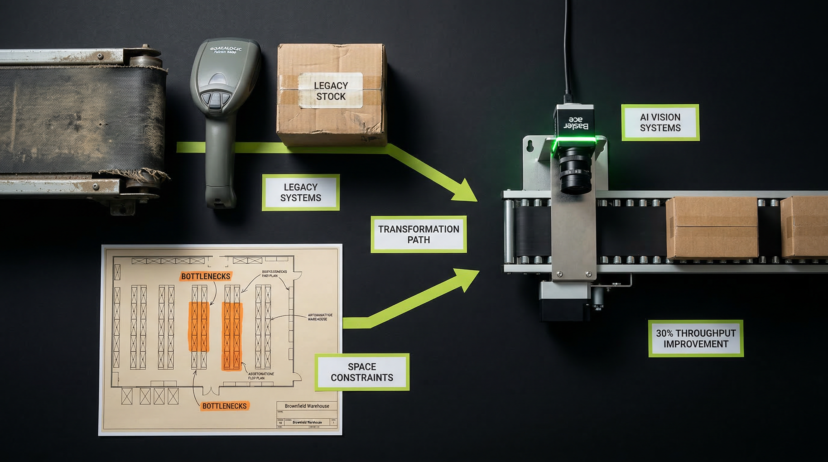 Transforming Brownfield Warehouses with AI: Practical Automation for Existing Facilities