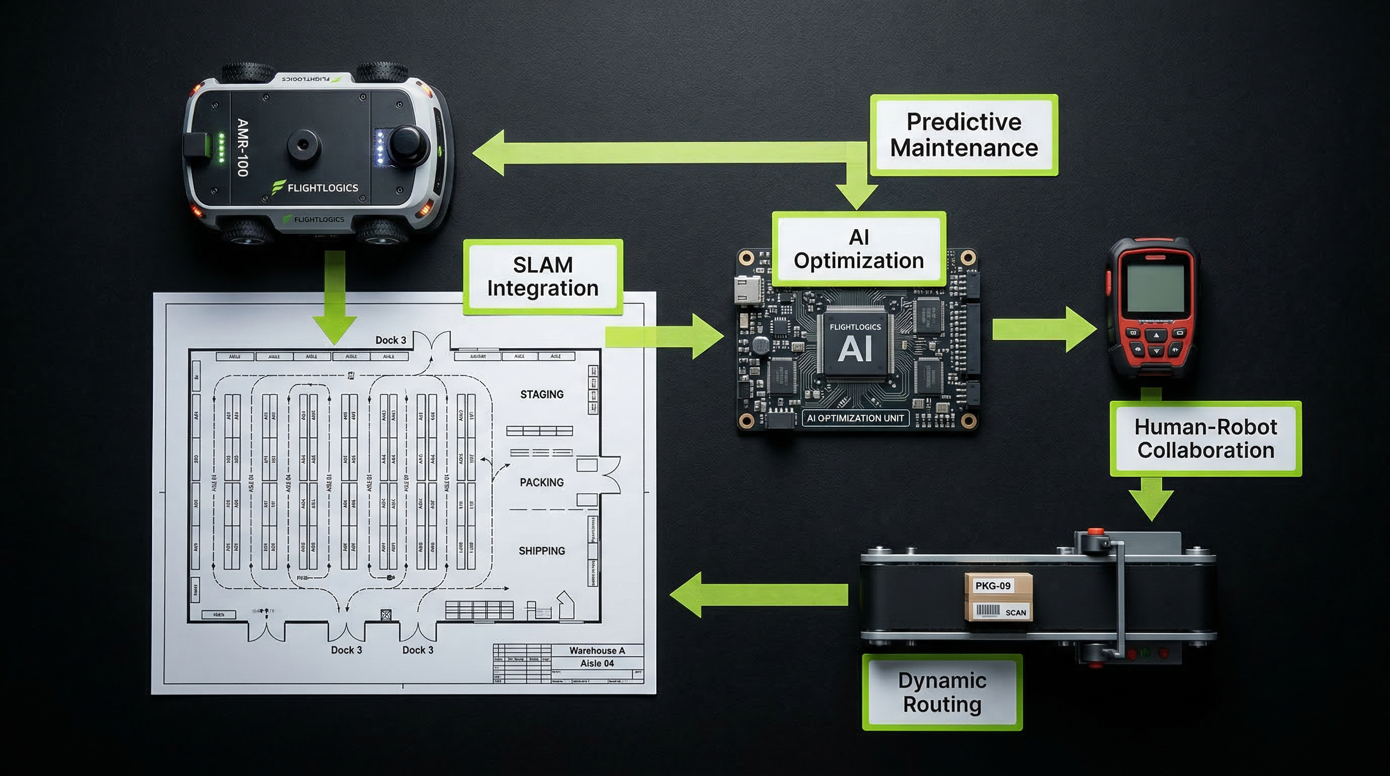 Warehouse Automation Done Right: Integrating SLAM with AI for Dynamic Optimization