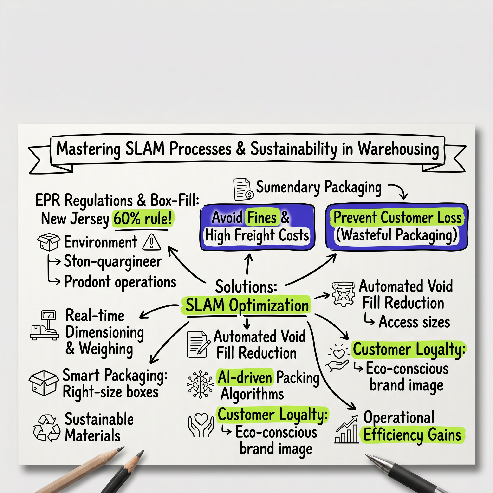Mastering SLAM Processes & Sustainability in Warehousing