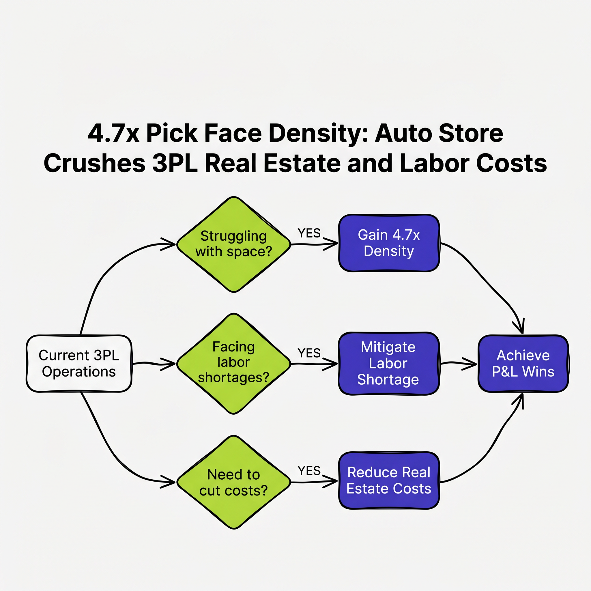 4.7x Pick Face Density: Auto Store Crushes 3PL Real Estate and Labor Costs