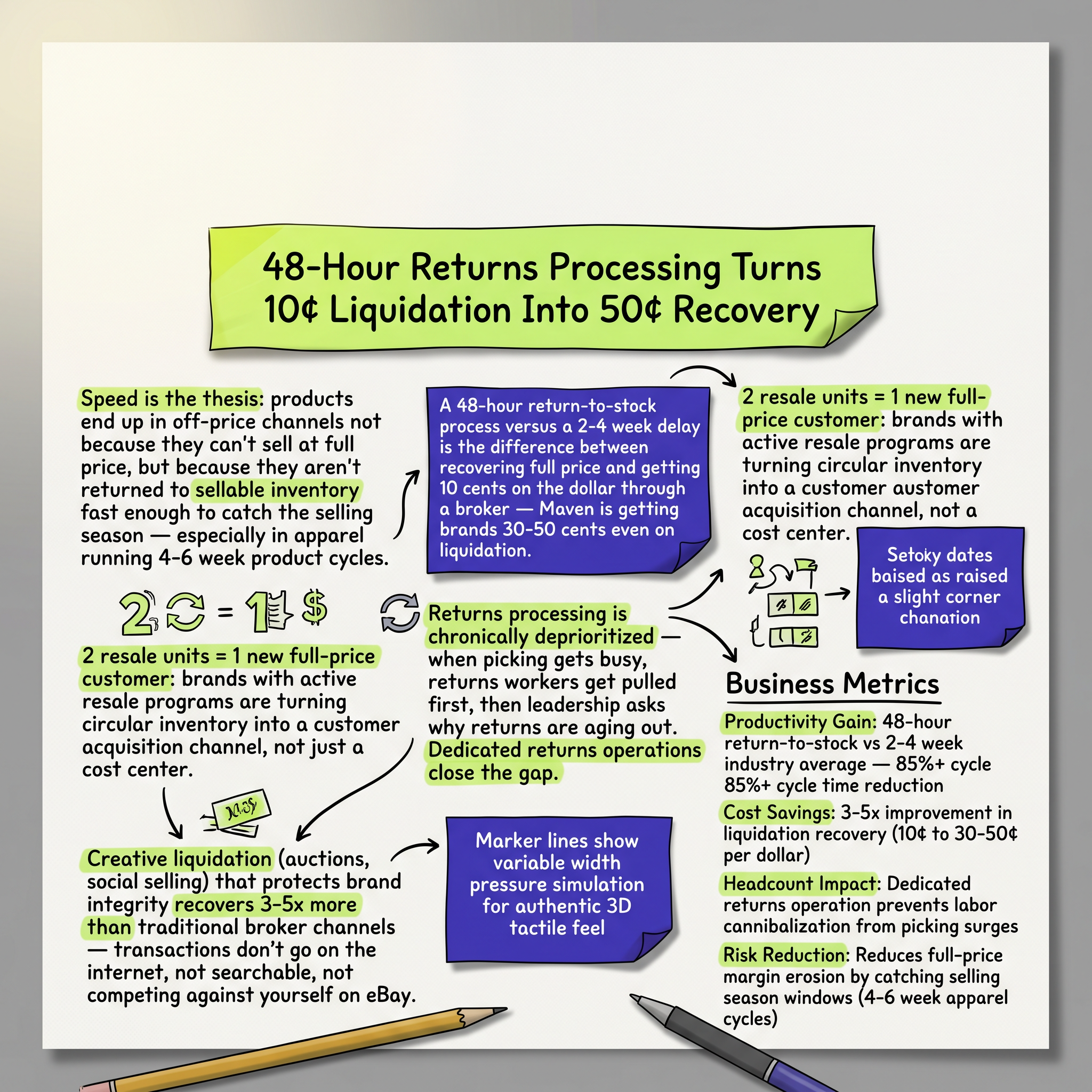 48-Hour Returns Processing Turns 10¢ Liquidation Into 50¢ Recovery