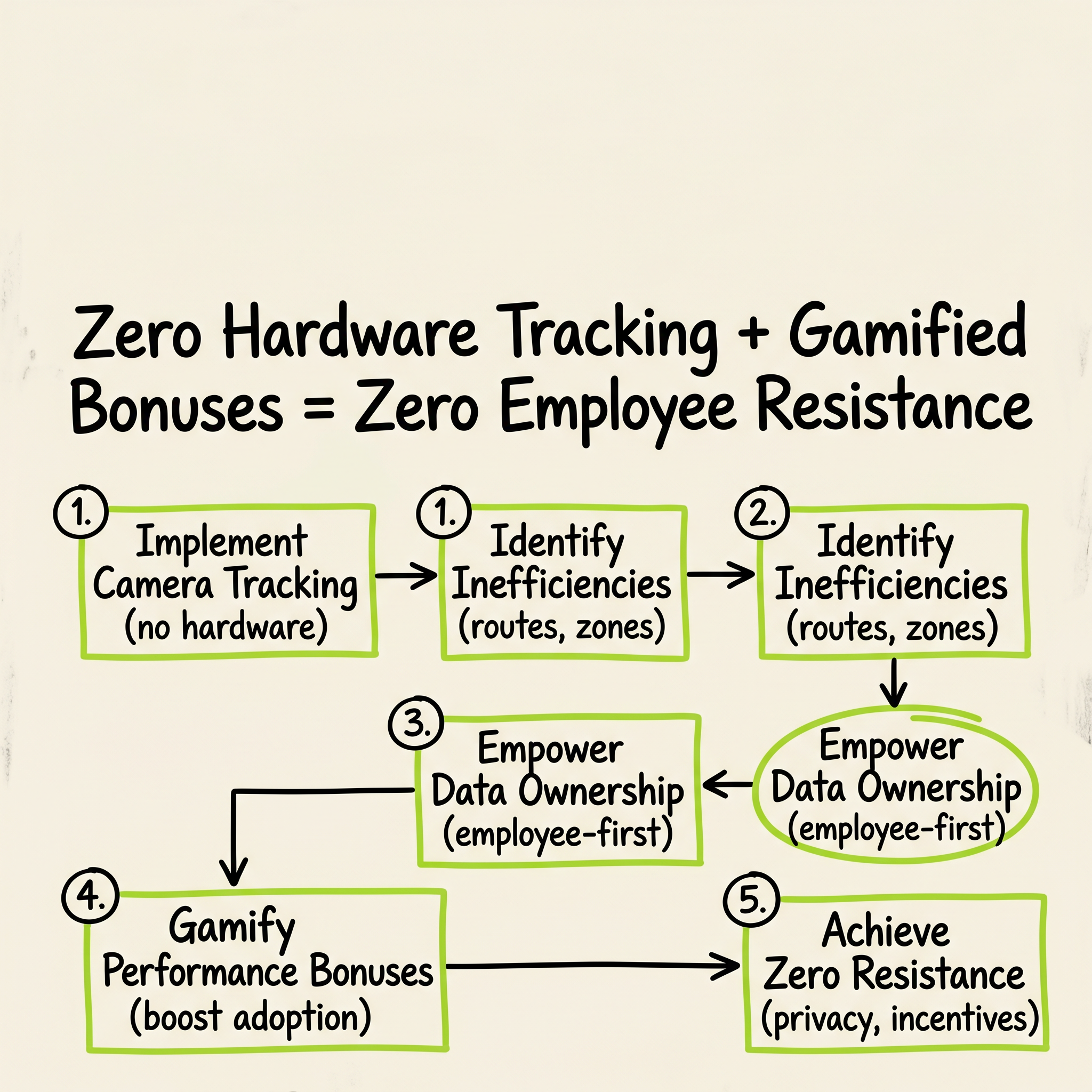 Zero Hardware Tracking + Gamified Bonuses = Zero Employee Resistance