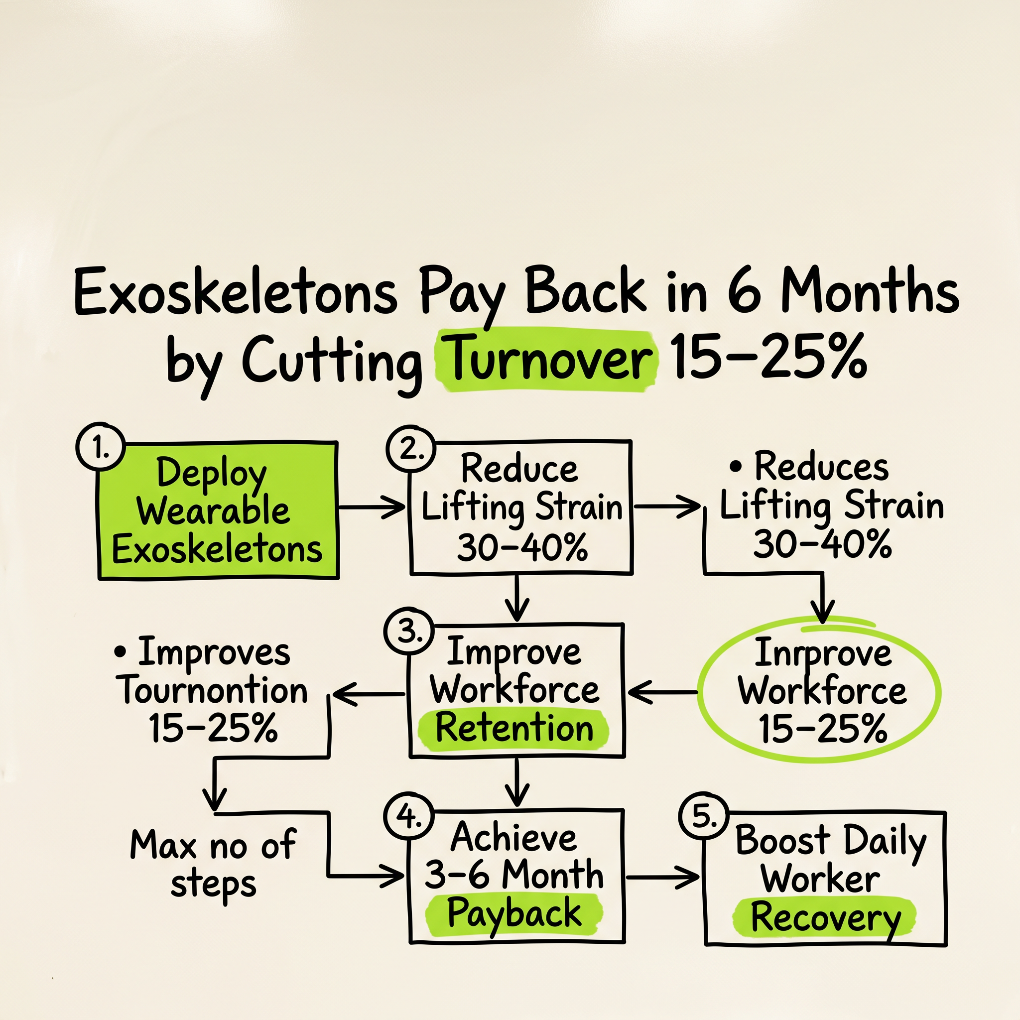 Exoskeletons Pay Back in 6 Months by Cutting Turnover 15–25%