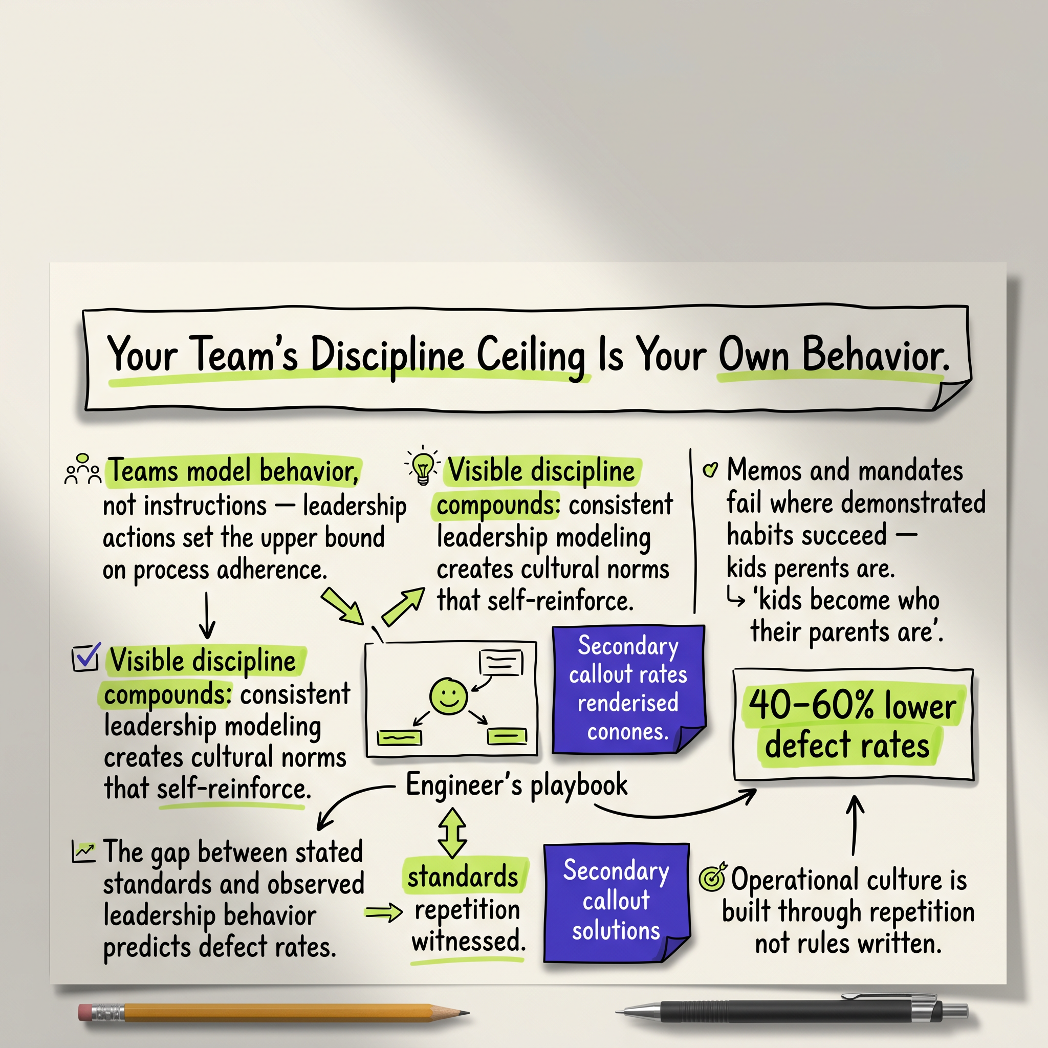 Your Team's Discipline Ceiling Is Your Own Behavior