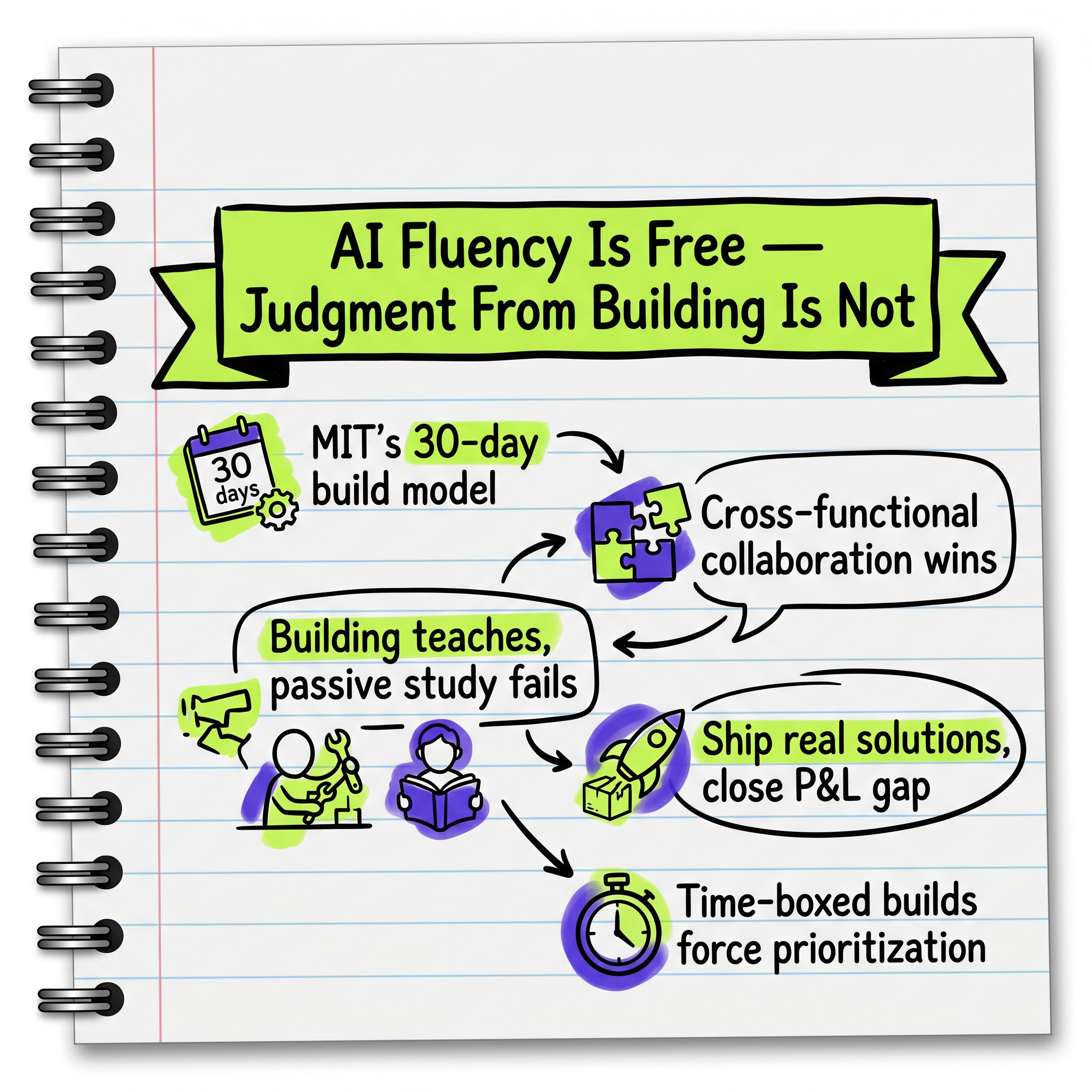 AI Fluency Is Free — Judgment From Building Is Not
