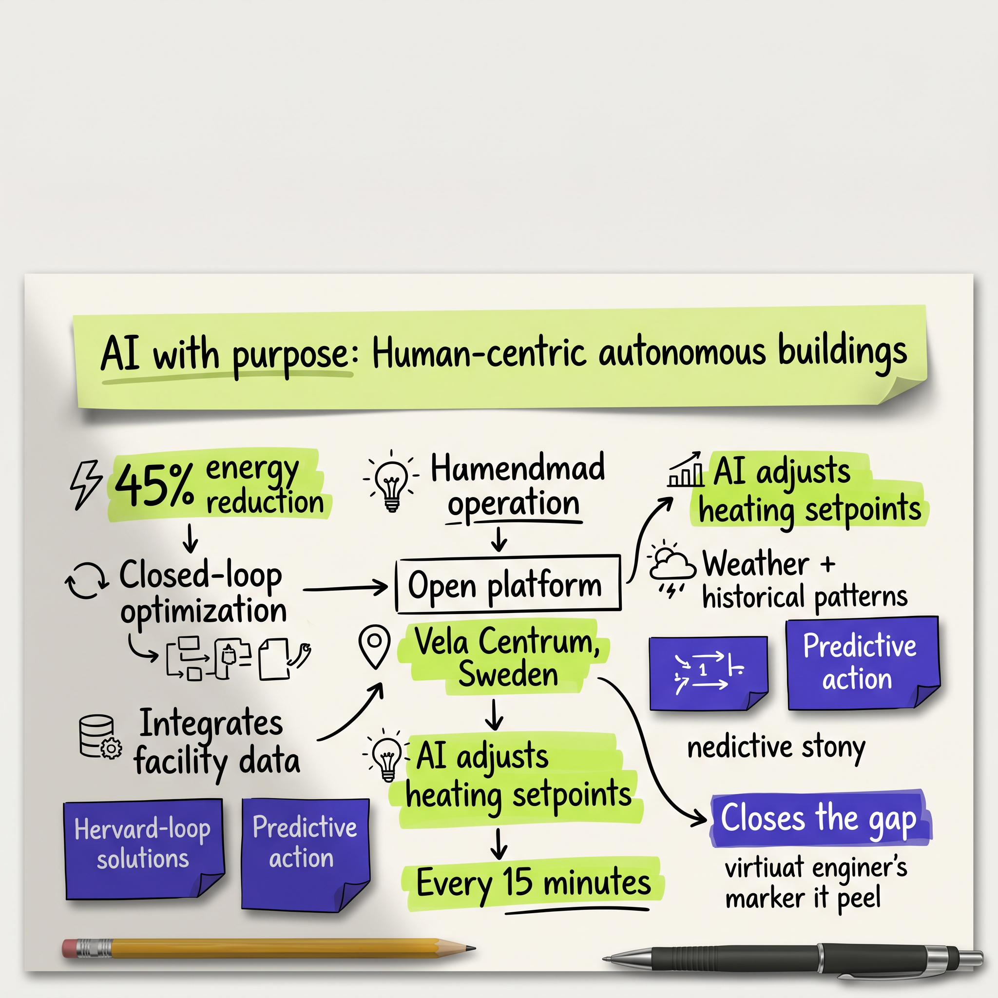 AI with purpose: Human-centric autonomous buildings