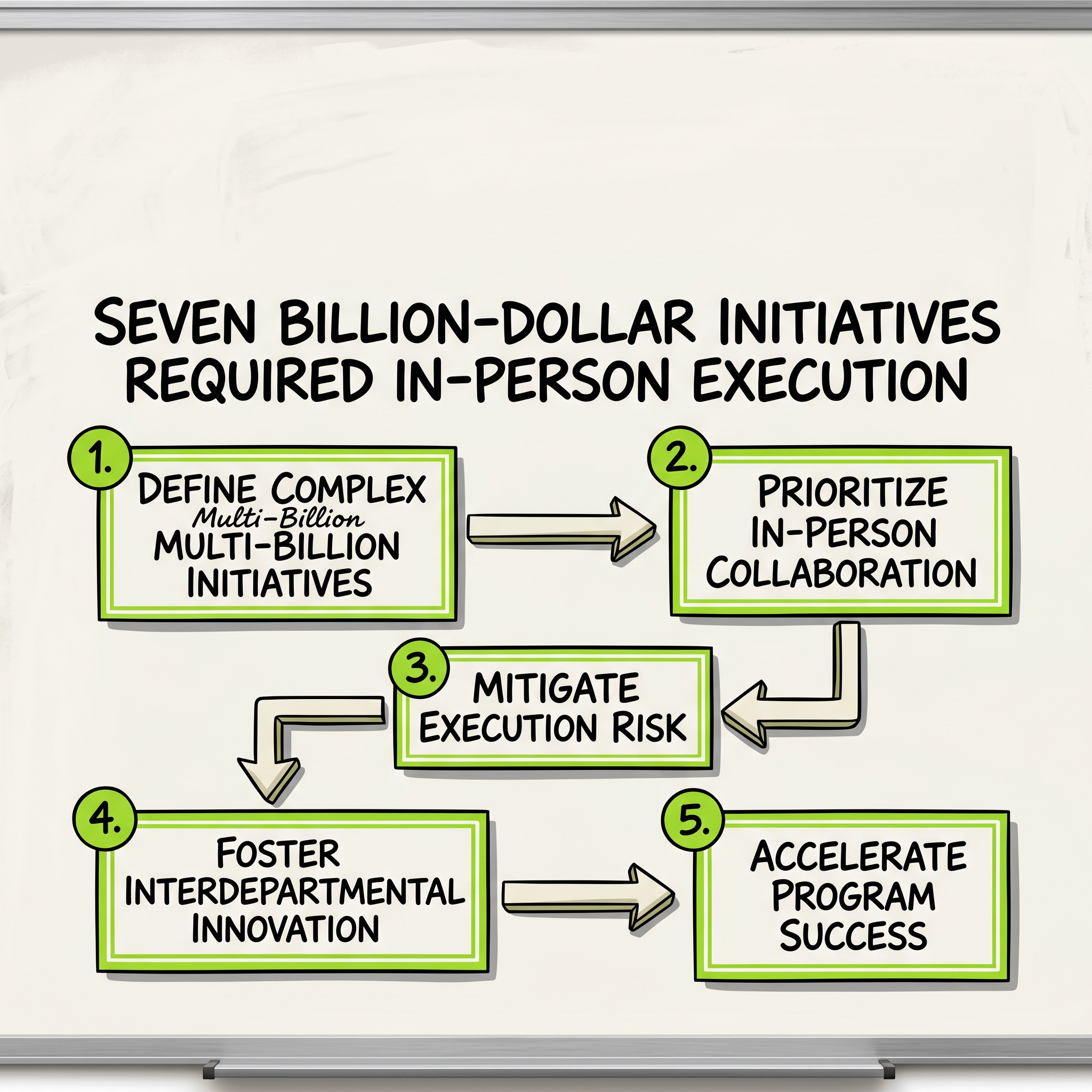 Seven Billion-Dollar Initiatives Required In-Person Execution at AT&T
