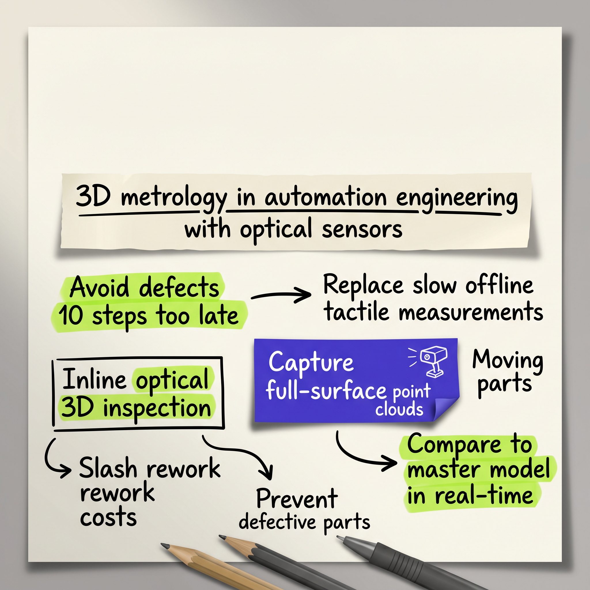 3D metrology in automation engineering with optical sensors