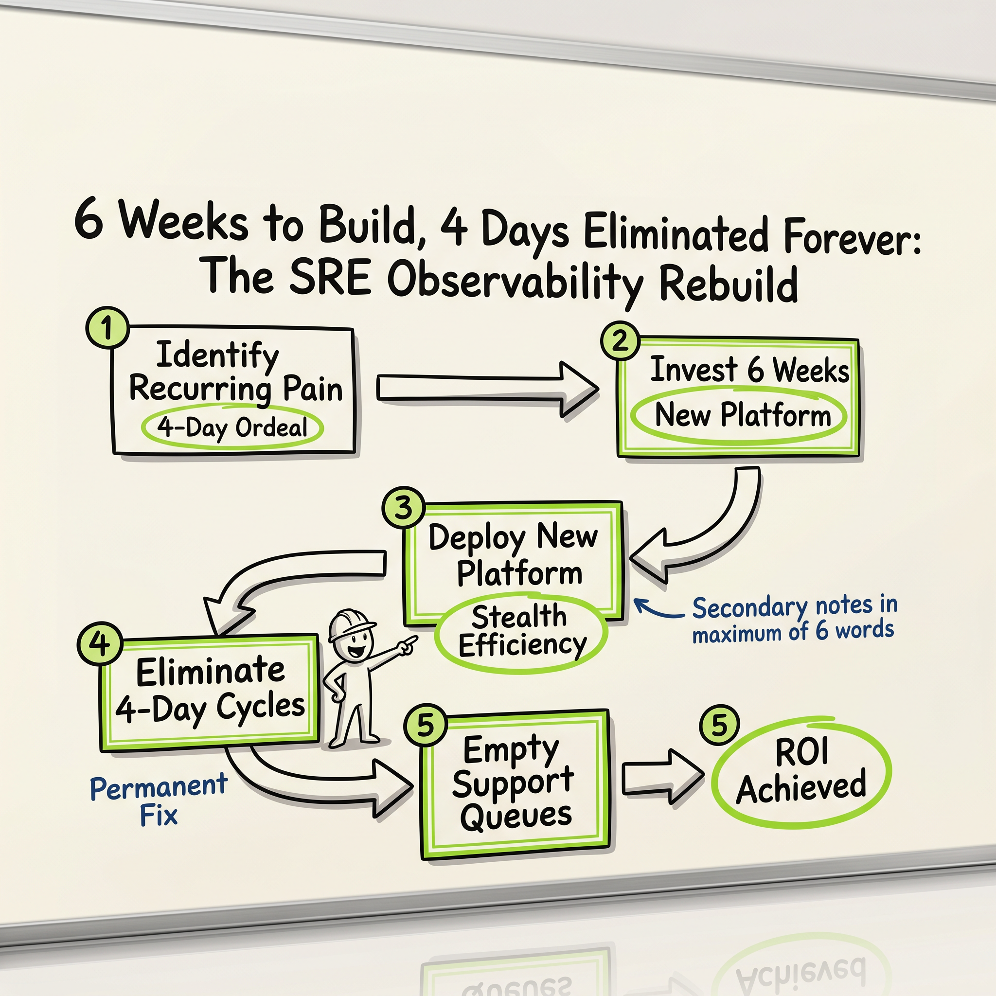 6 Weeks to Build, 4 Days Eliminated Forever: The SRE Observability Rebuild