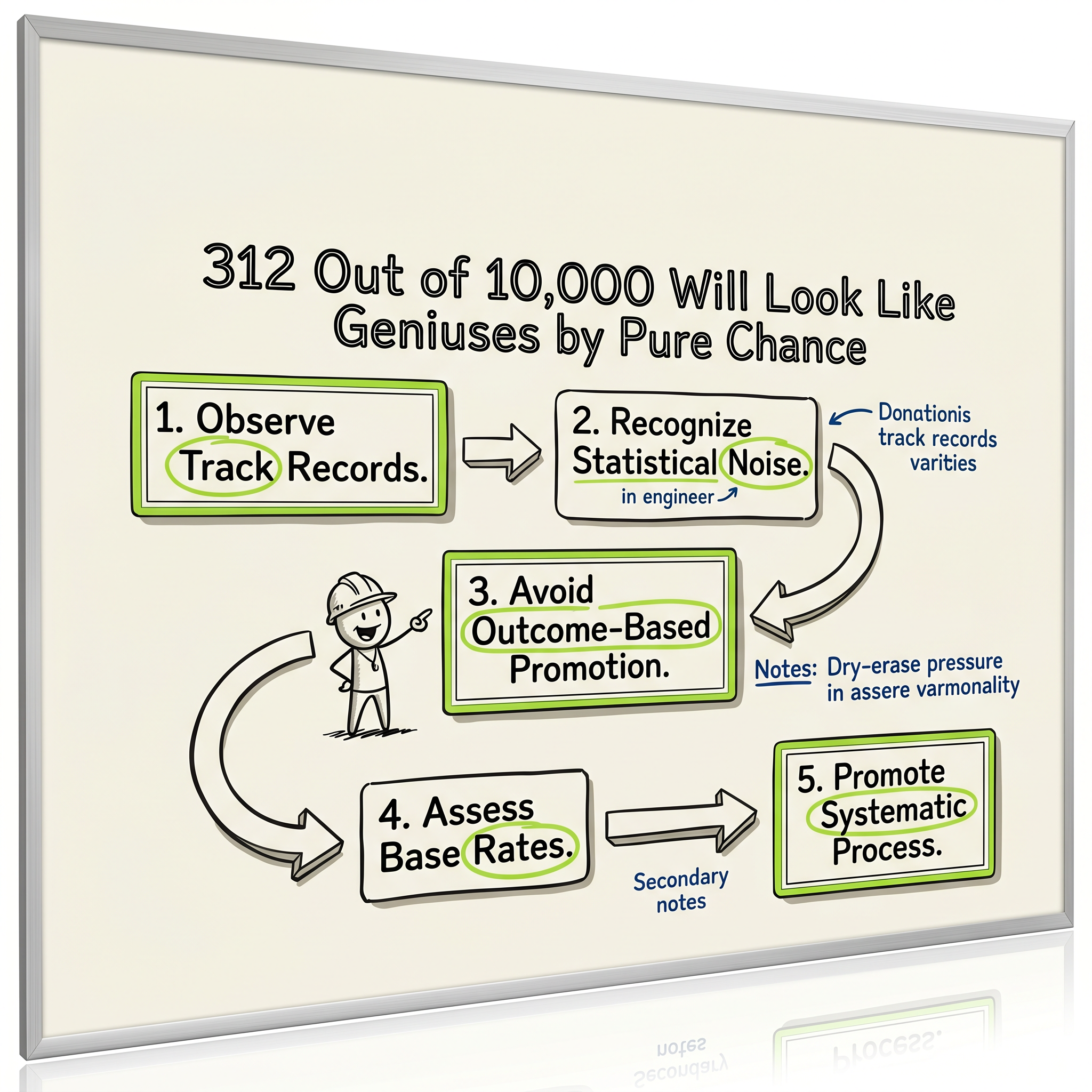 312 Out of 10,000 Will Look Like Geniuses by Pure Chance