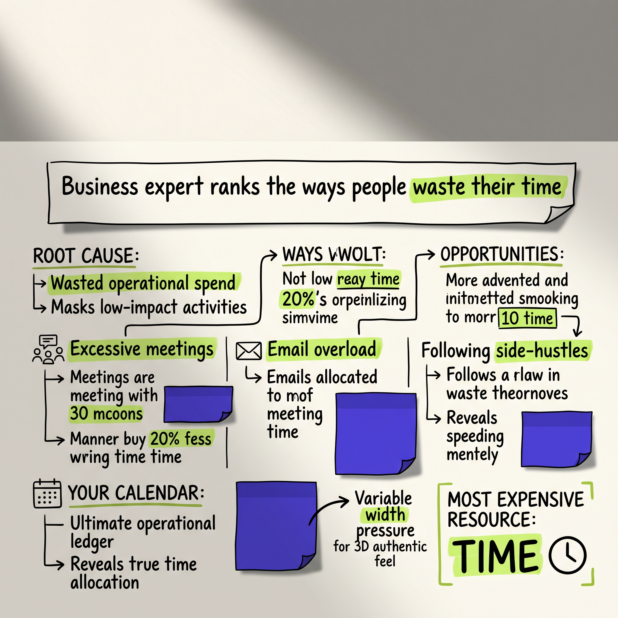 Business expert ranks the ways people waste their time