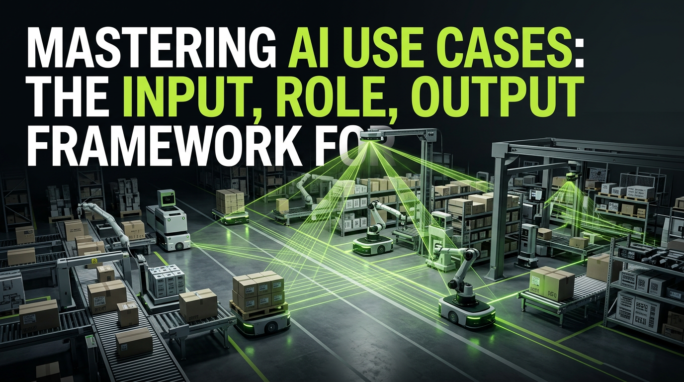Mastering AI Use Cases: The Input, Role, Output Framework for Operations