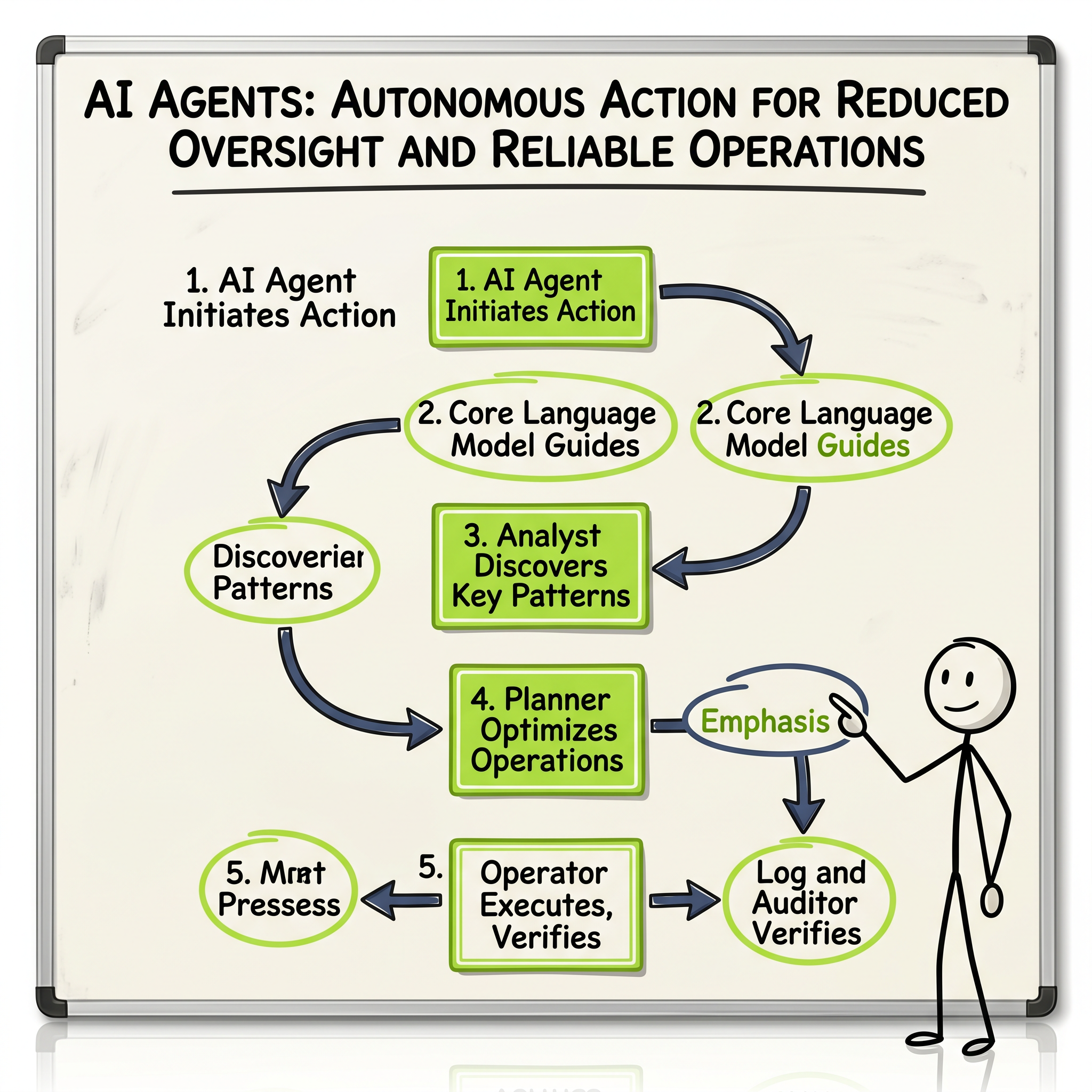 AI Agents: Autonomous Action for Reduced Oversight and Reliable Operations