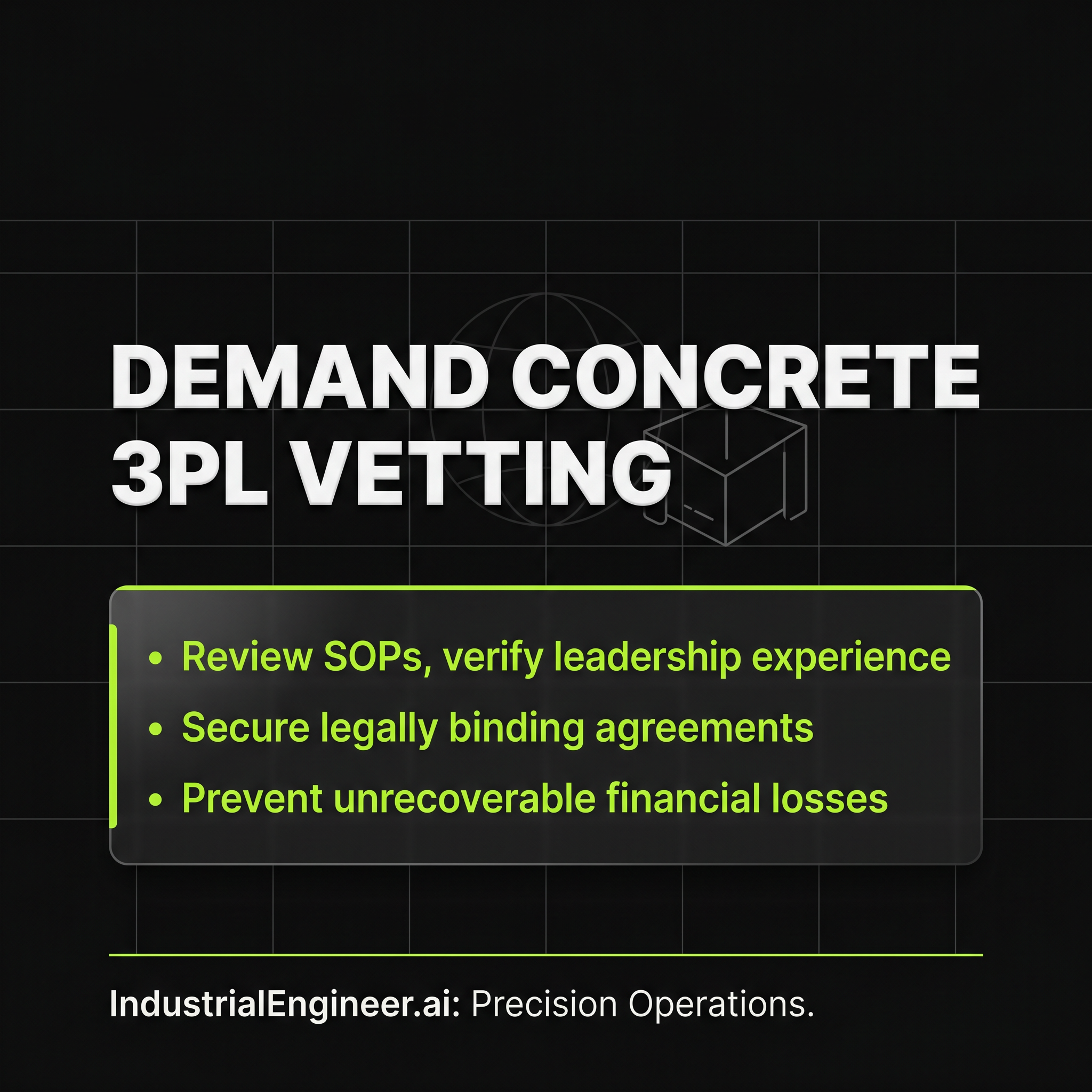 Beyond Gut: 3PL Vetting to Prevent Financial Losses