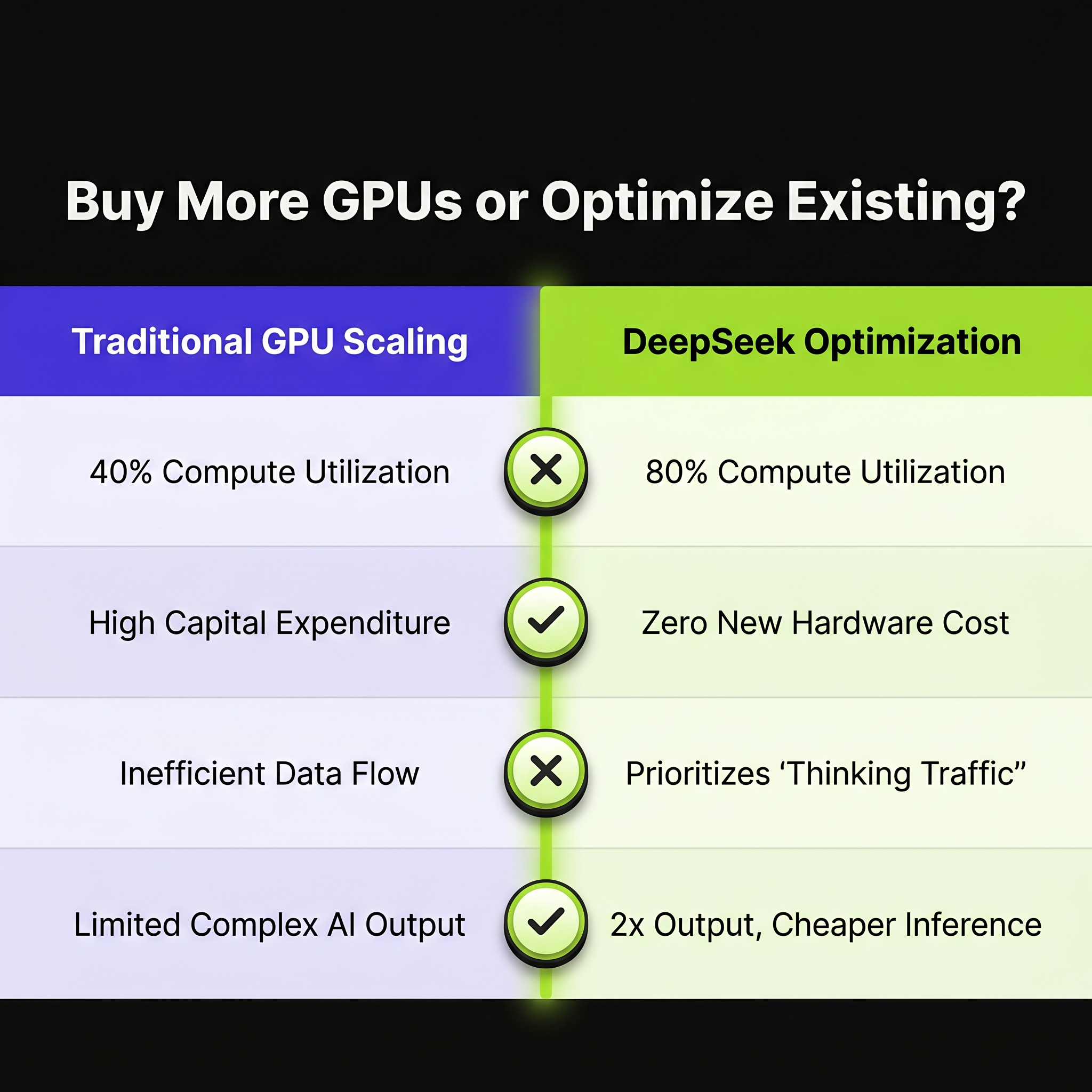 DeepSeek Doubles AI Compute Output: 2x Utilization, Zero New Hardware Cost