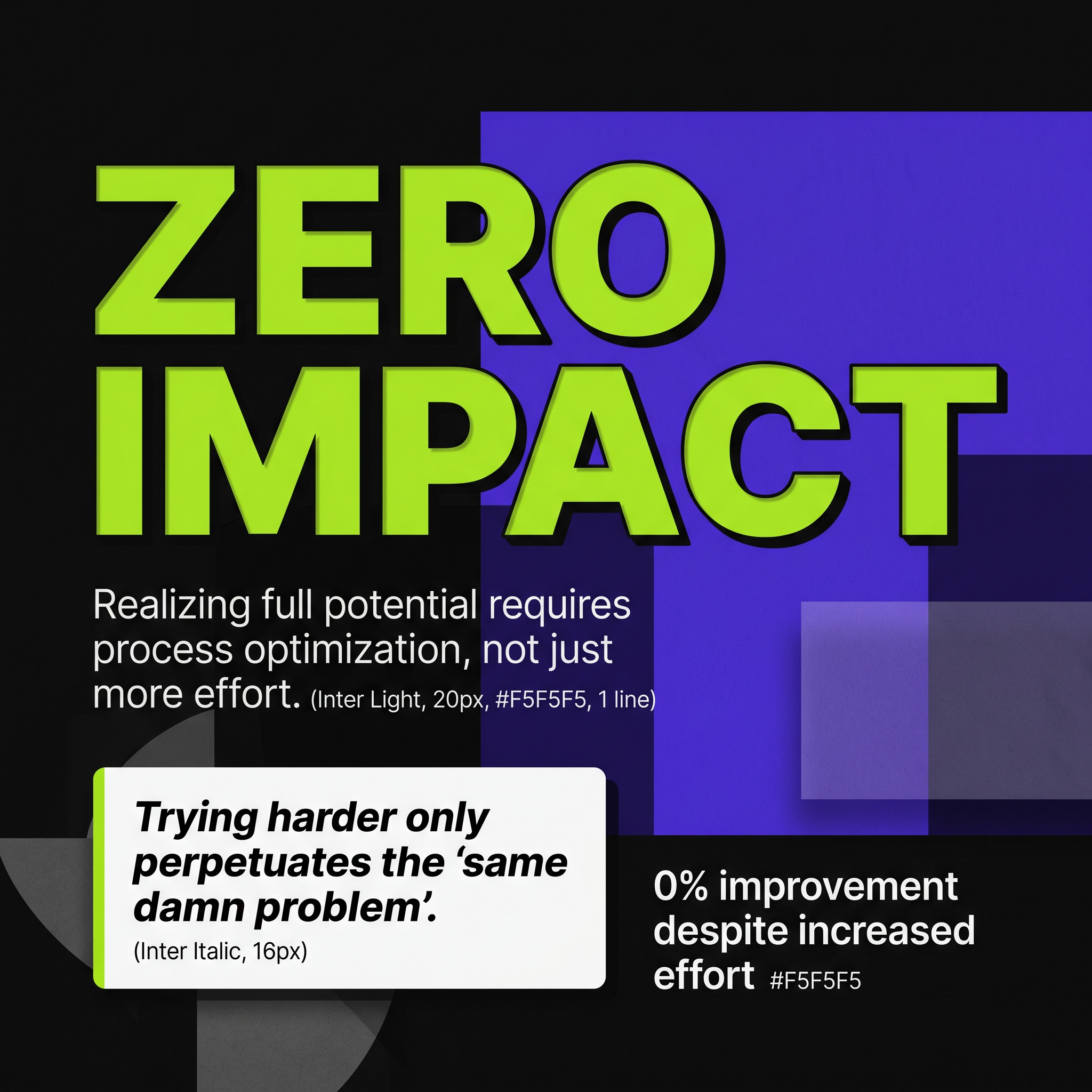 Beyond Effort: Lean Principles for Realizing Full Potential