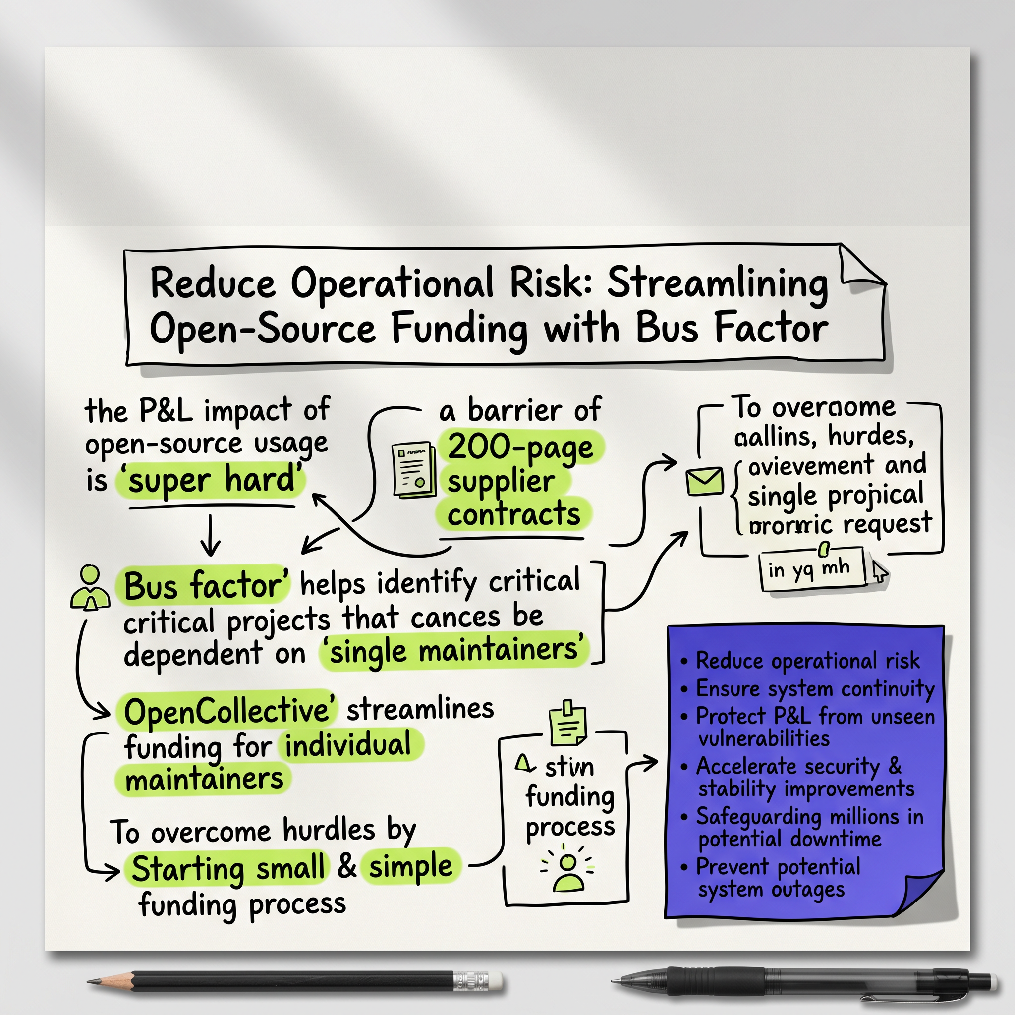 Reduce Operational Risk: Streamlining Open-Source Funding with Bus Factor
